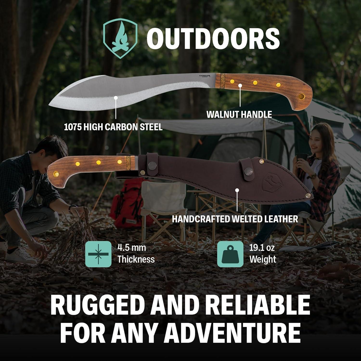 Machete de Exterior Condor CTK2817117HC 30.48 cm Acero Carbono