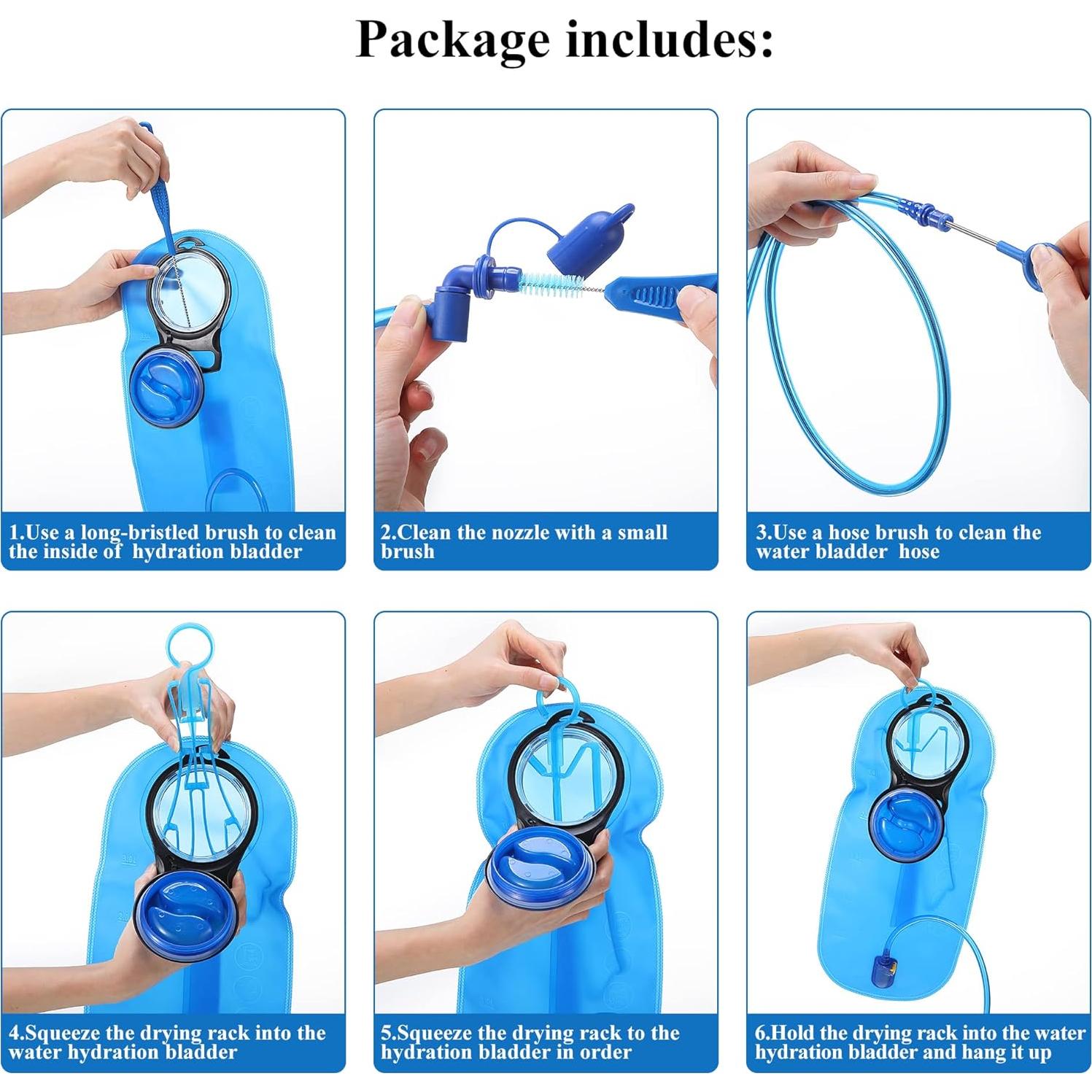 Kit de Limpieza 5 en 1 Feekoon para Bolsa de Hidratación