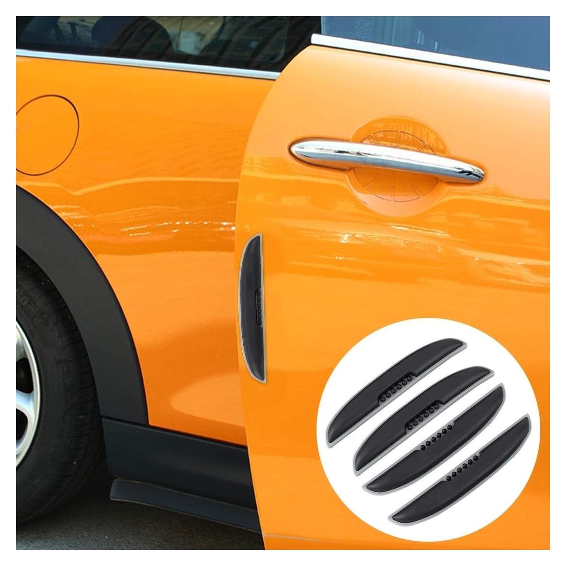 Protector de Puerta de Coche HONGYAN 4 PCS Silicona Negra