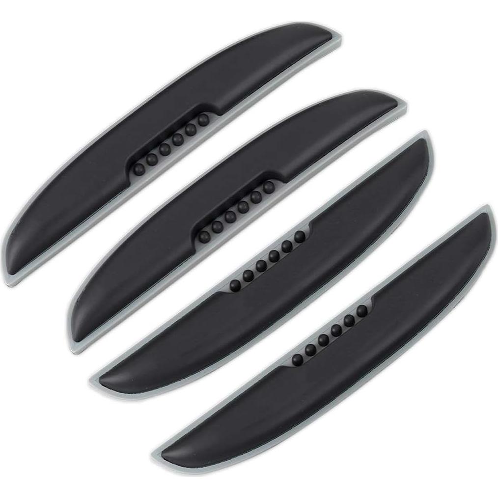 Protector de Puerta de Coche HONGYAN 4 PCS Silicona Negra