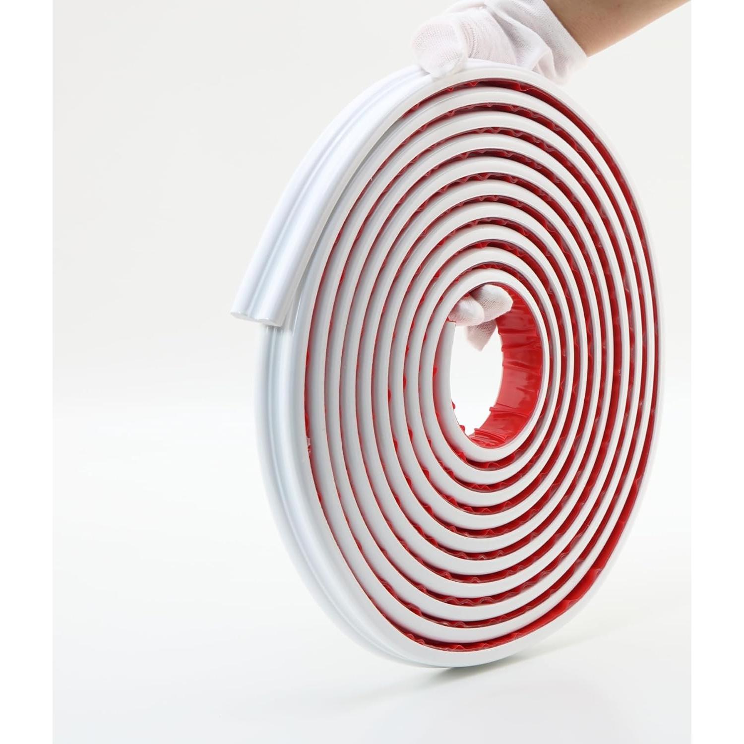 Moldura Autoadhesiva Gaahing 3m x 2.3cm PVC Blanco Decorativa