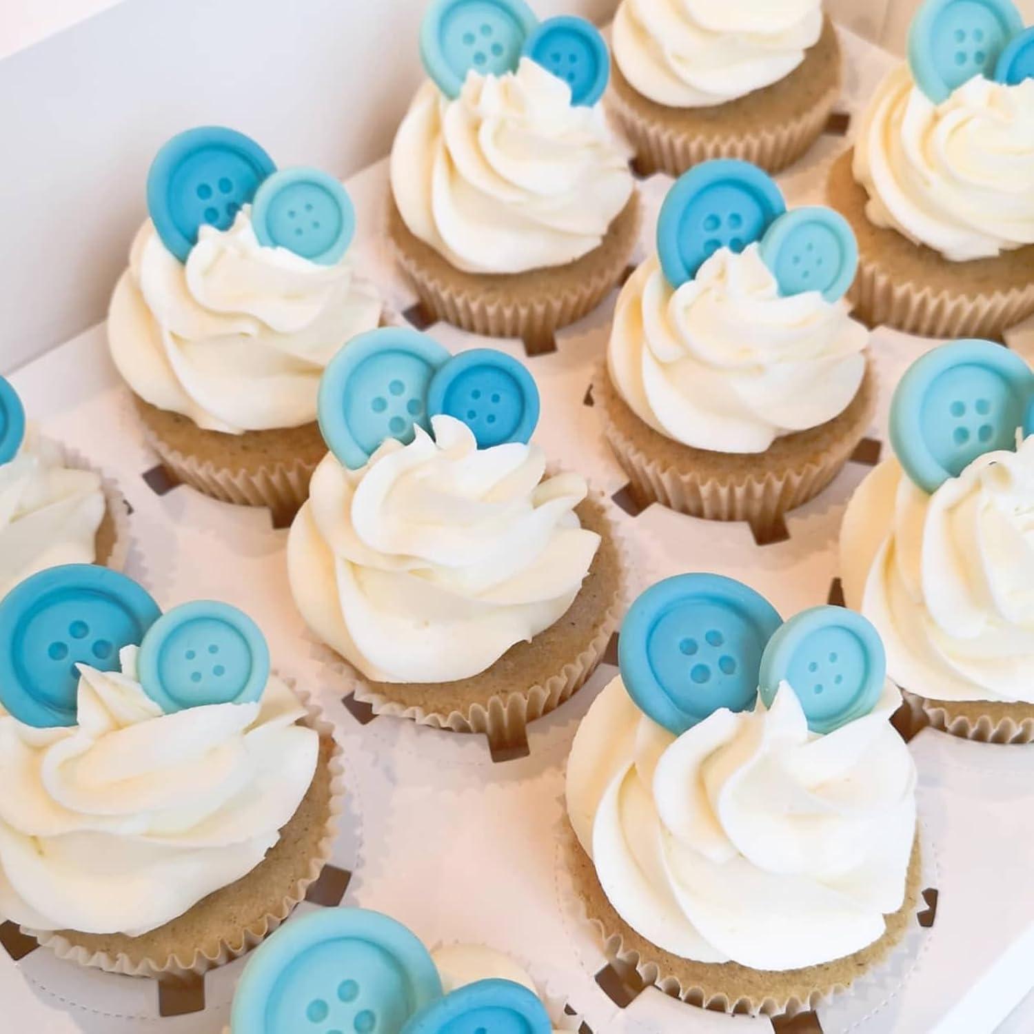 Moldes de Silicona para Fondant NF09 - Botón Elefante 3 Piezas