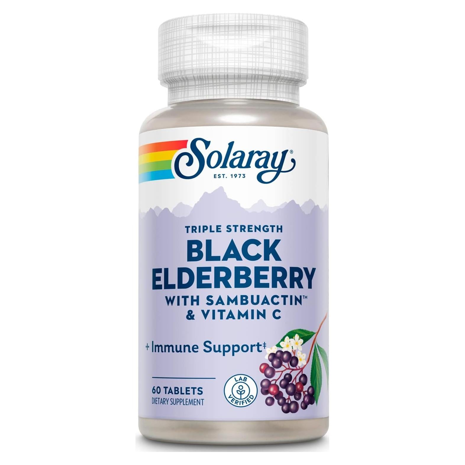 Tabletas Sambuactin Solaray 1200 mg - 60 Unidades