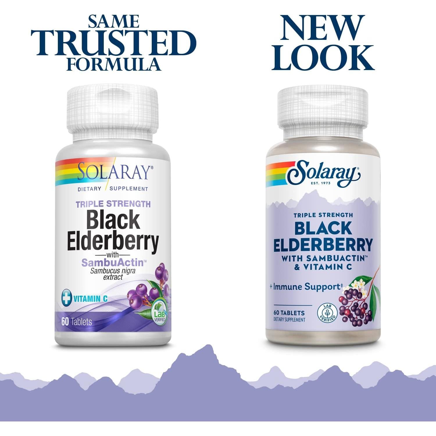 Tabletas Sambuactin Solaray 1200 mg - 60 Unidades