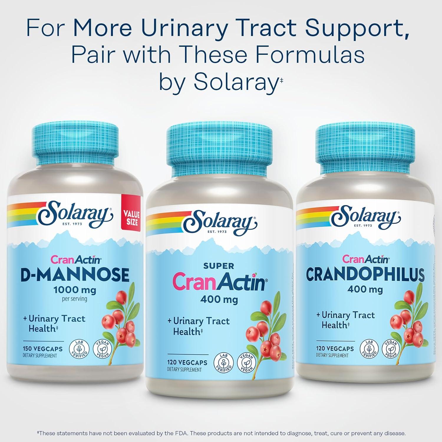 Solaray Super CranActin 400mg Extracto de Arándano con Vitaminas