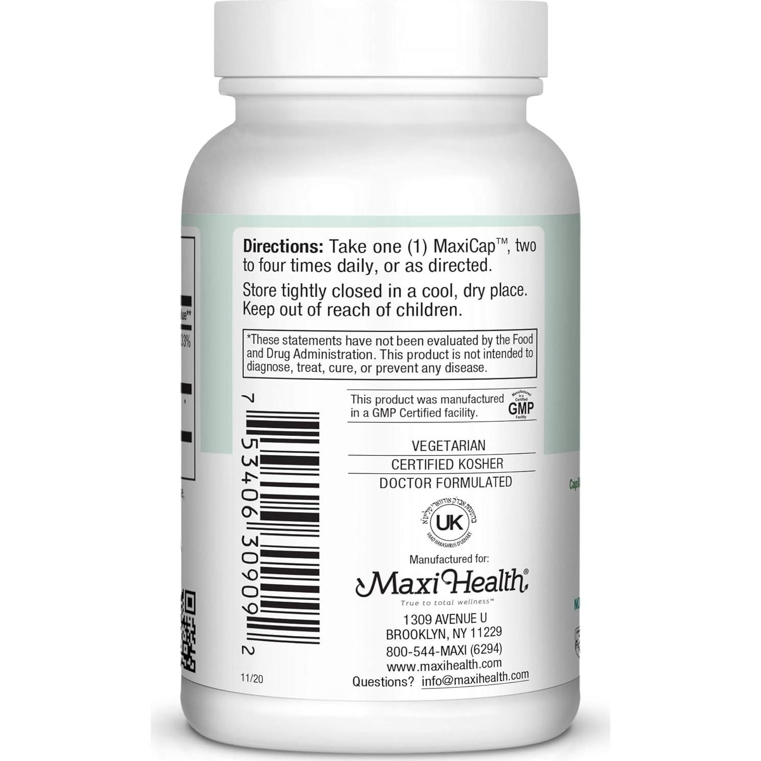 Vitamina C Pura Maxi Health con Bioflavonoides - 90 Cápsulas