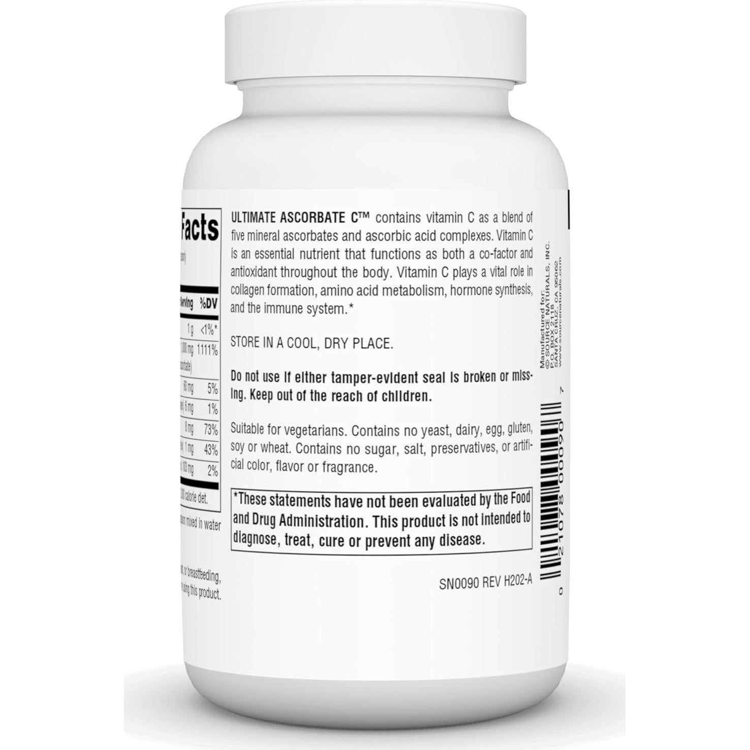 Polvo de Vitamina C Source Naturals 113.4 g - Apoya Inmunidad