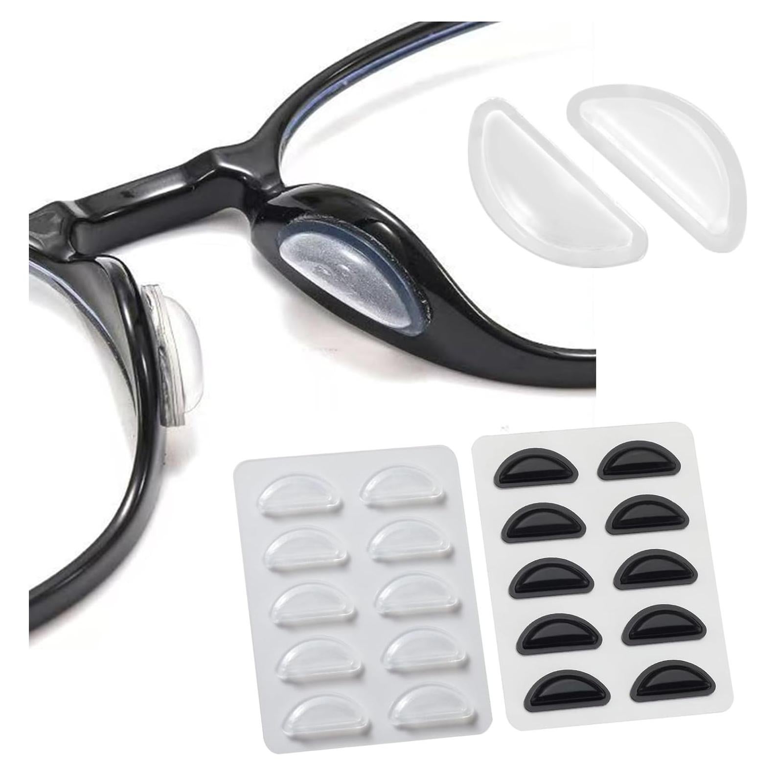 Almohadillas de nariz de silicona Gdnmpat - 20 pares antideslizantes