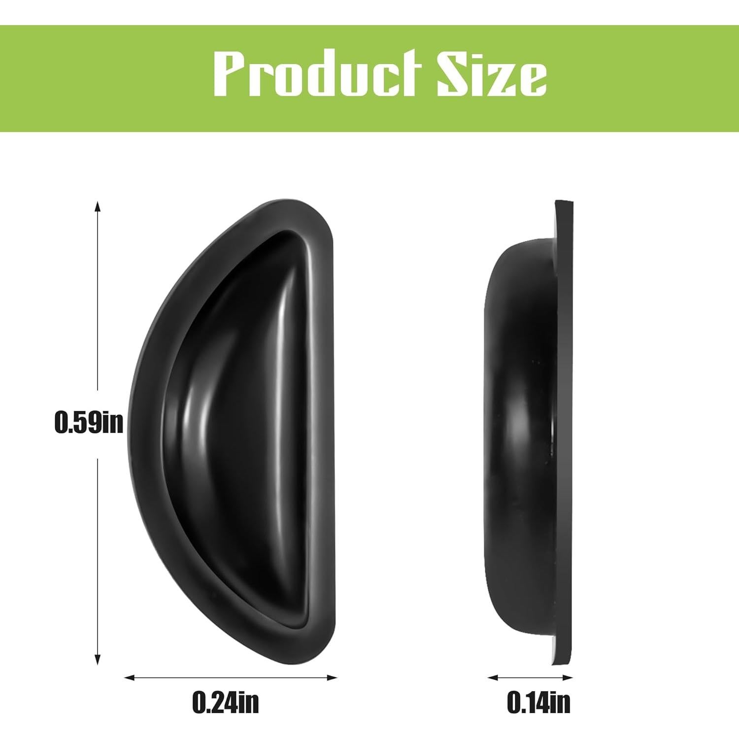 Almohadillas de nariz de silicona Gdnmpat - 20 pares antideslizantes