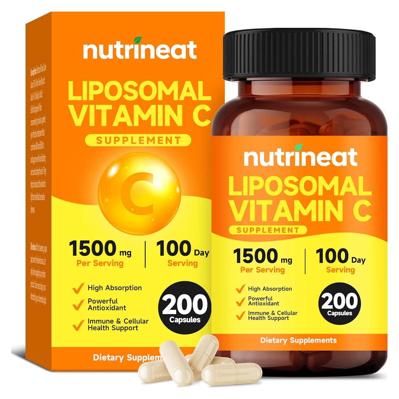Vitamina C Liposomal 1000mg NutriNeat - 200 Cápsulas Suaves