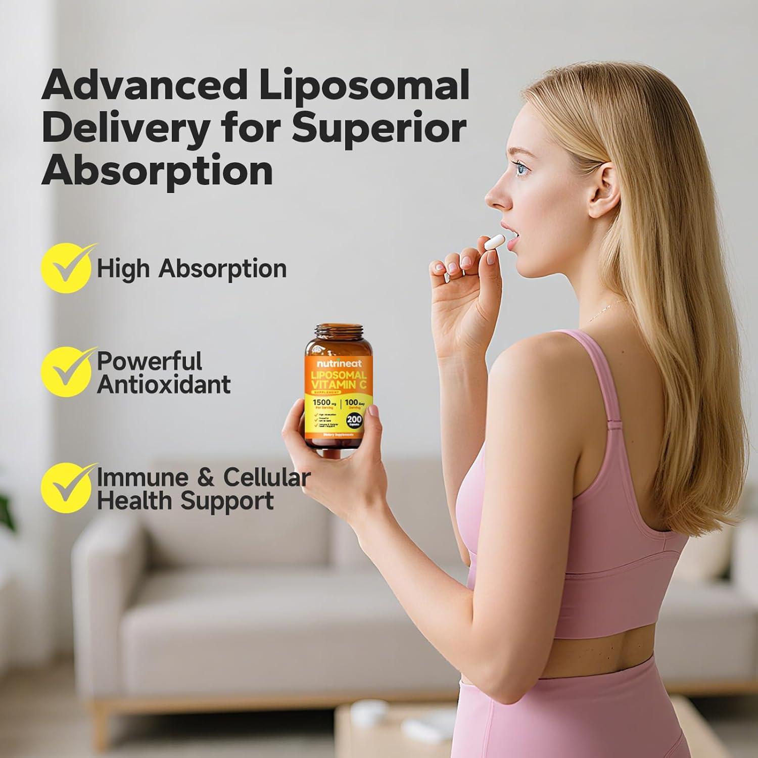 Vitamina C Liposomal 1000mg NutriNeat - 200 Cápsulas Suaves
