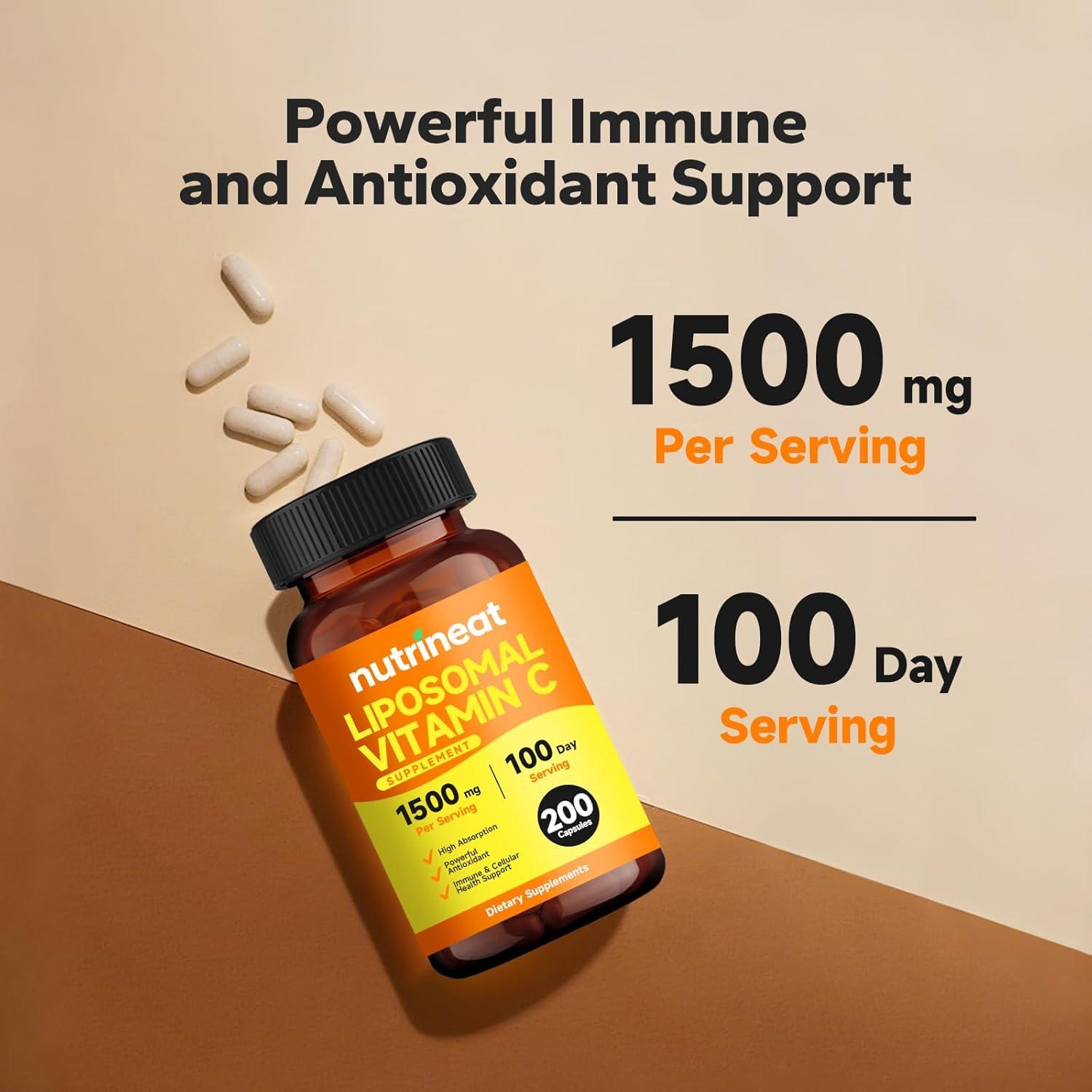Vitamina C Liposomal 1000mg NutriNeat - 200 Cápsulas Suaves