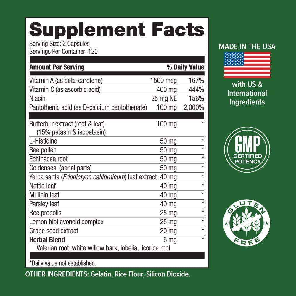 AL-10 Alivio Estacional Natural Hi-Health 240 Cápsulas