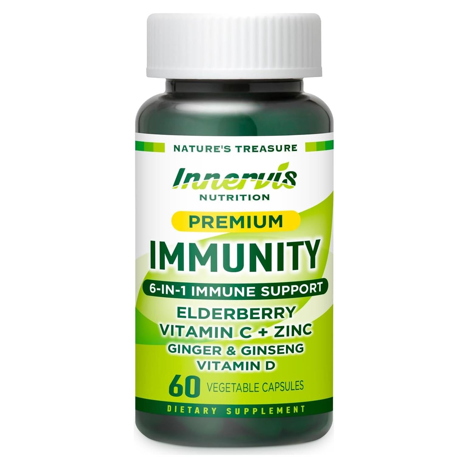 Suplemento Inmunológico 6-en-1 Innervis Nutrition 30 Cápsulas