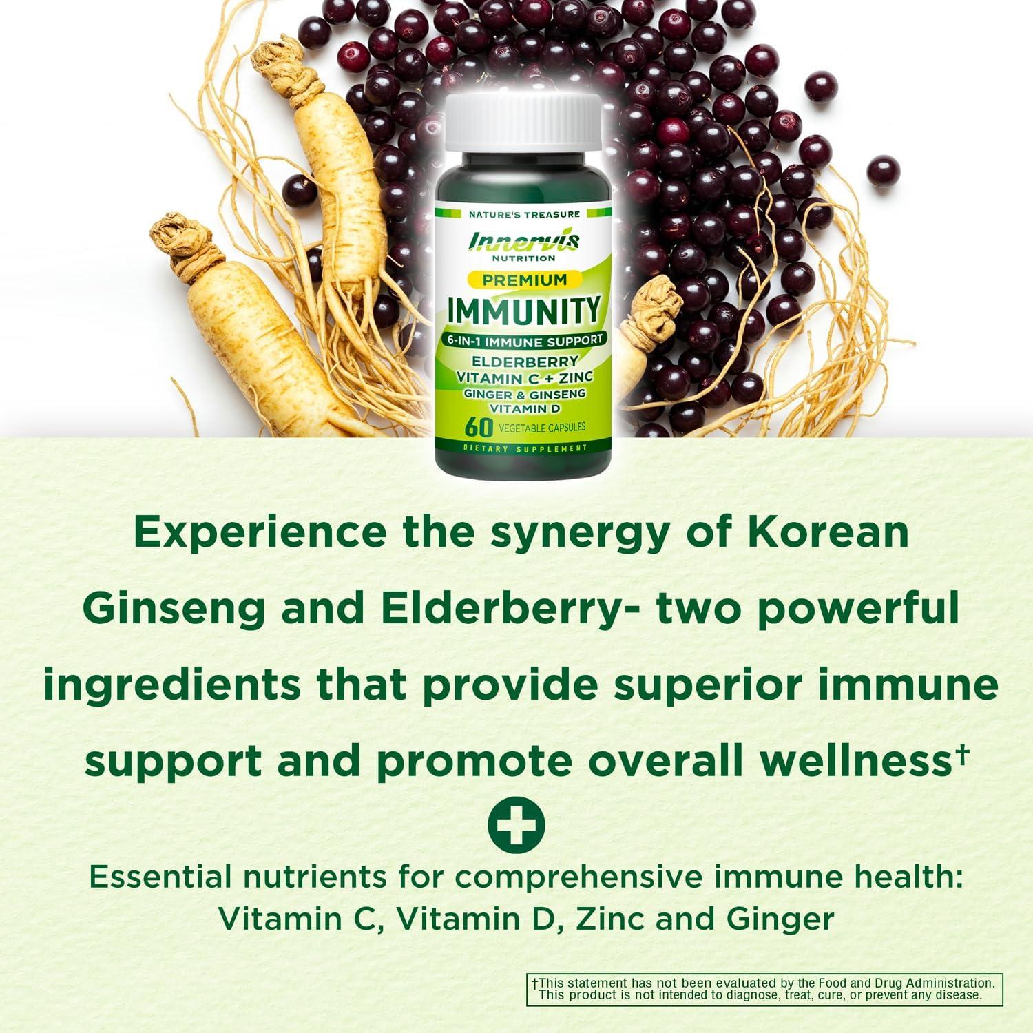 Suplemento Inmunológico 6-en-1 Innervis Nutrition 30 Cápsulas