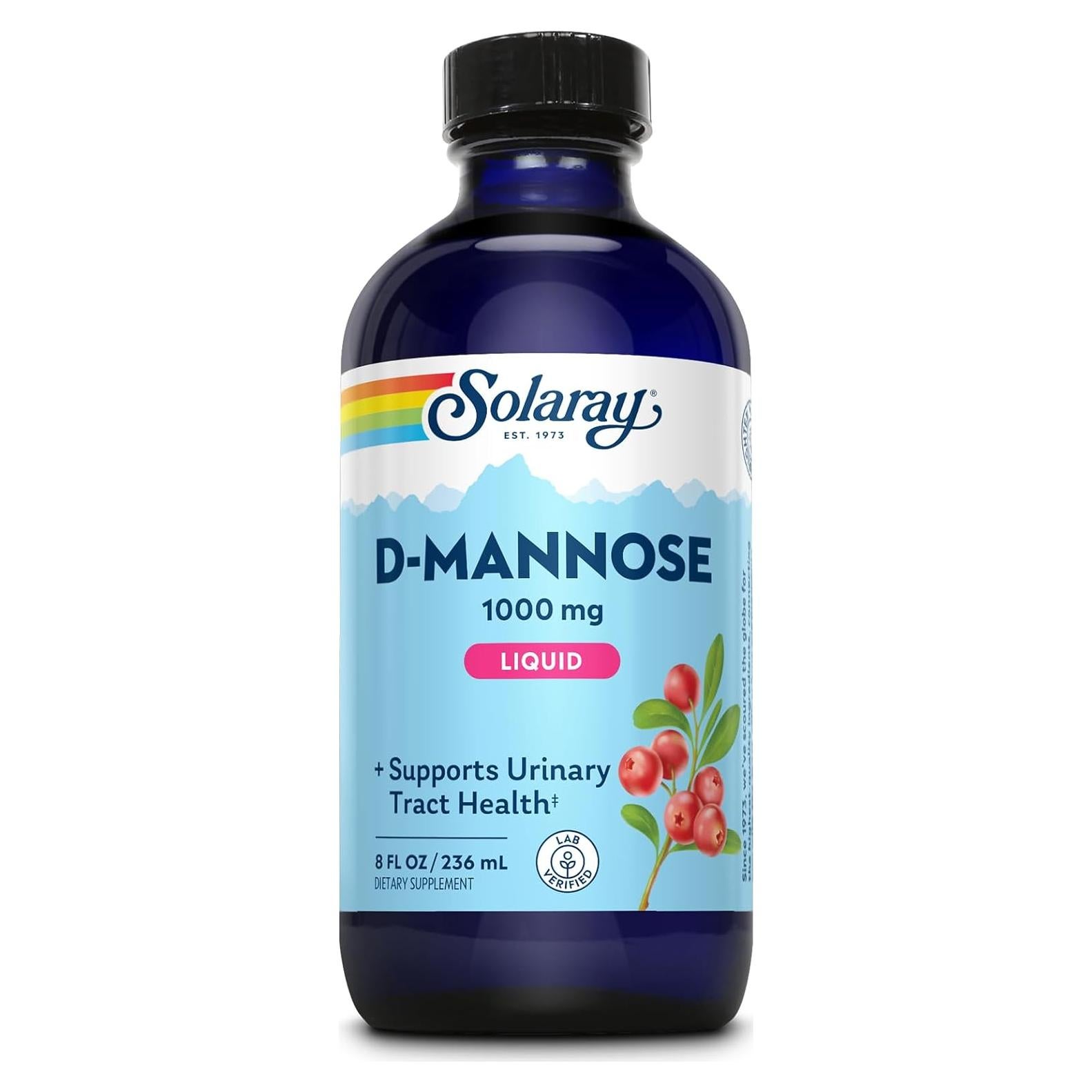 Solaray D-Mannose 1000 mg Líquido con Arándano 236.6 ml