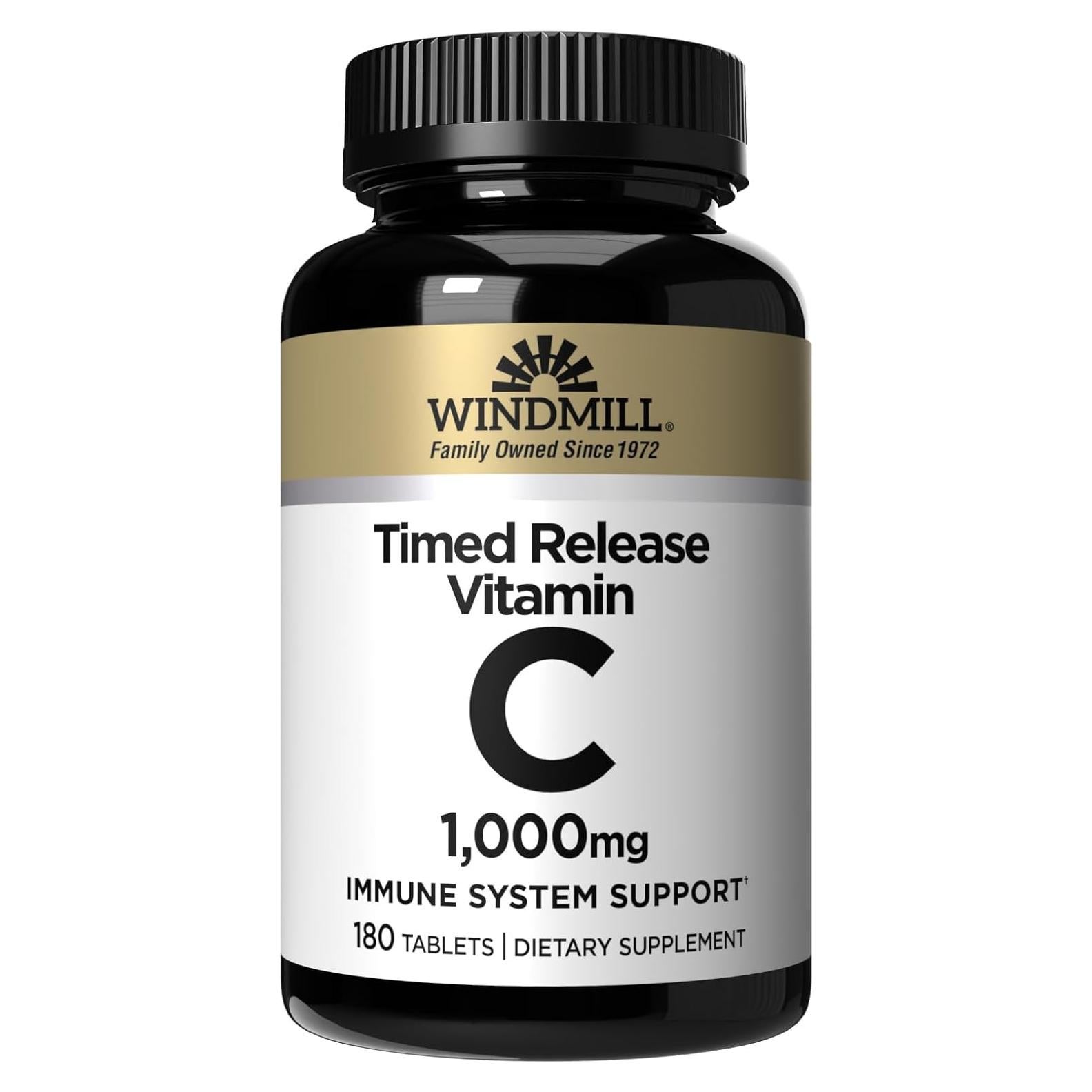 Vitaminas Naturales Windmill Vitamina C 1000mg 180 Tabletas