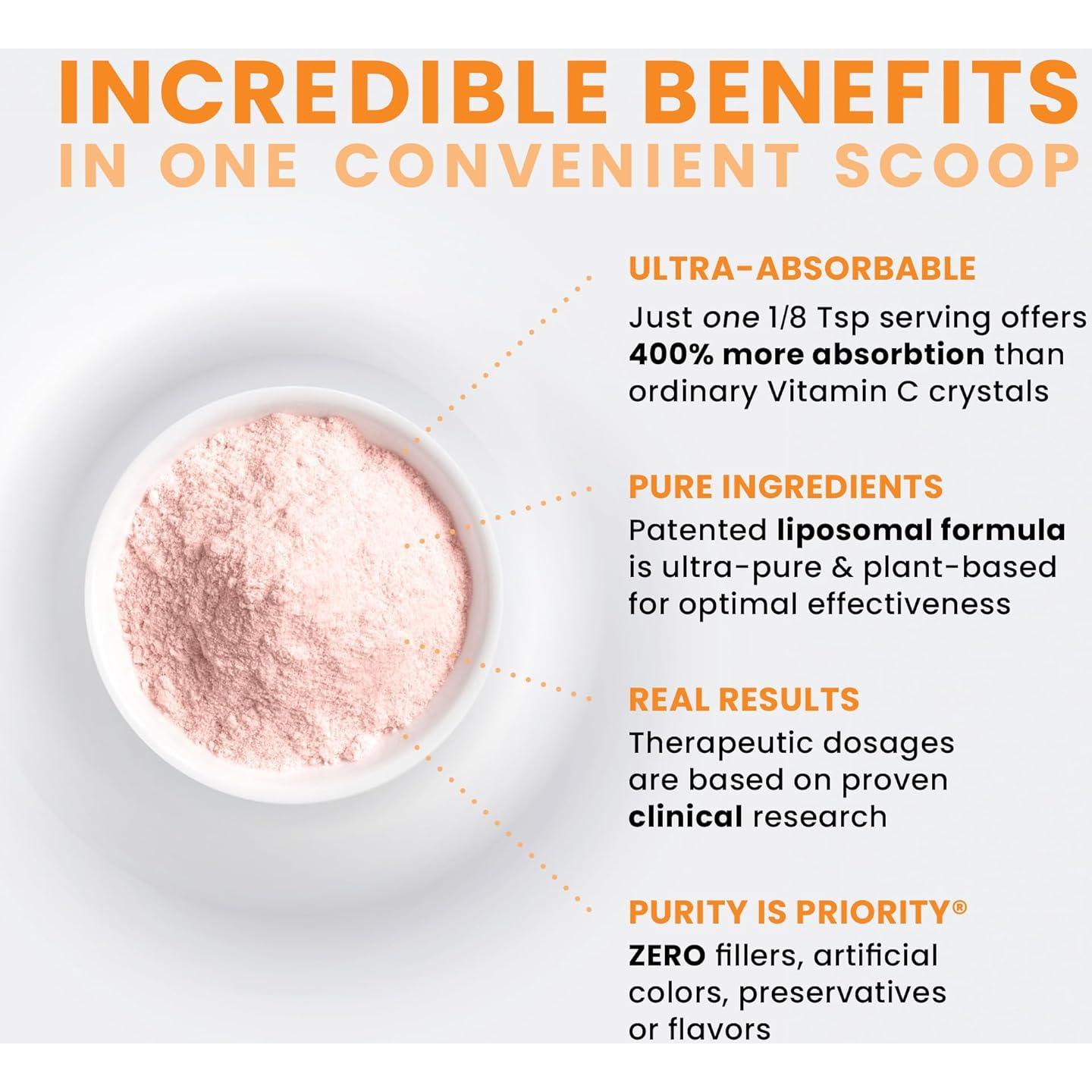 Polvo de Vitamina C Liposomal Pure Therapro Rx 30g