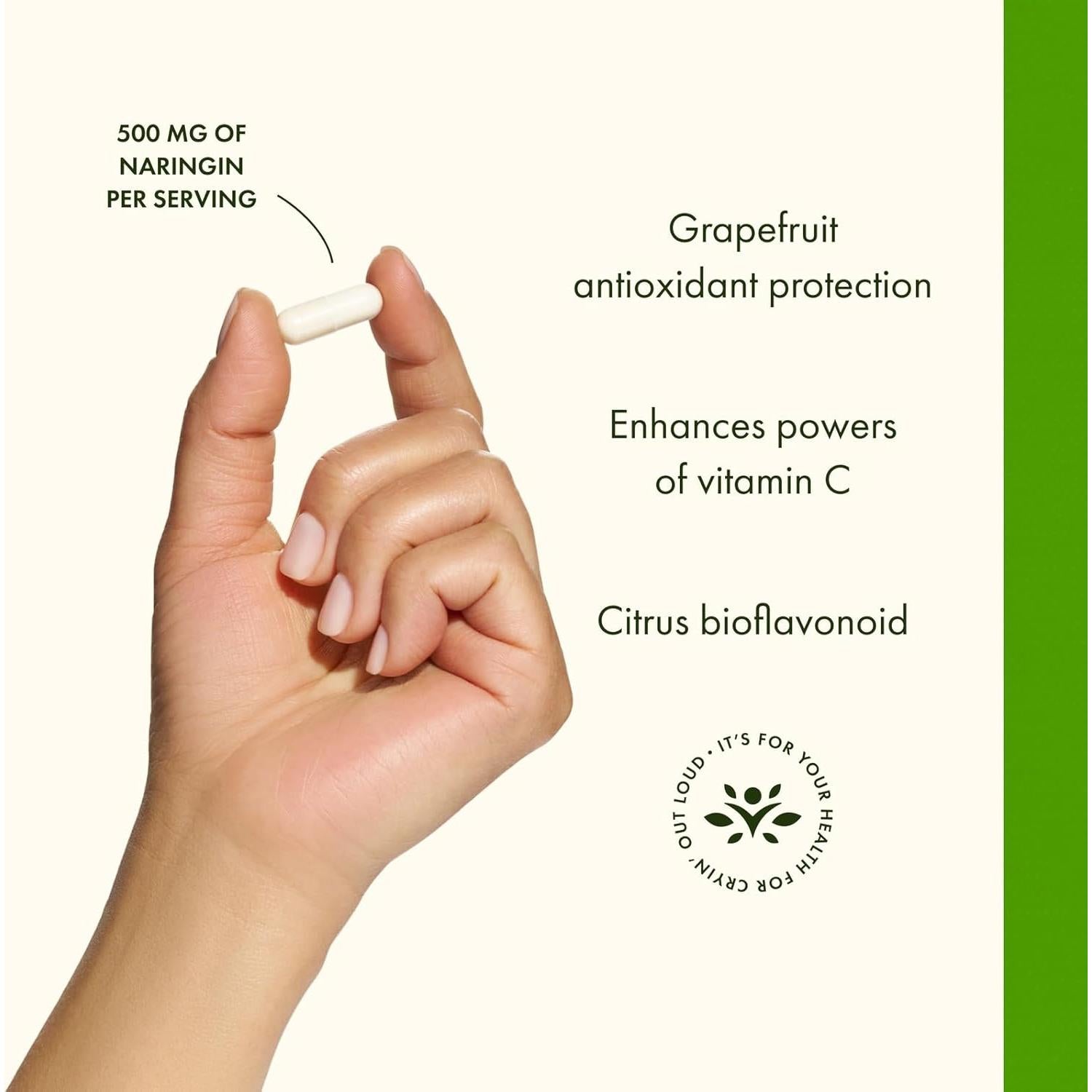 Suplemento Naringin 500 mg Swanson 60 Cápsulas Antioxidante