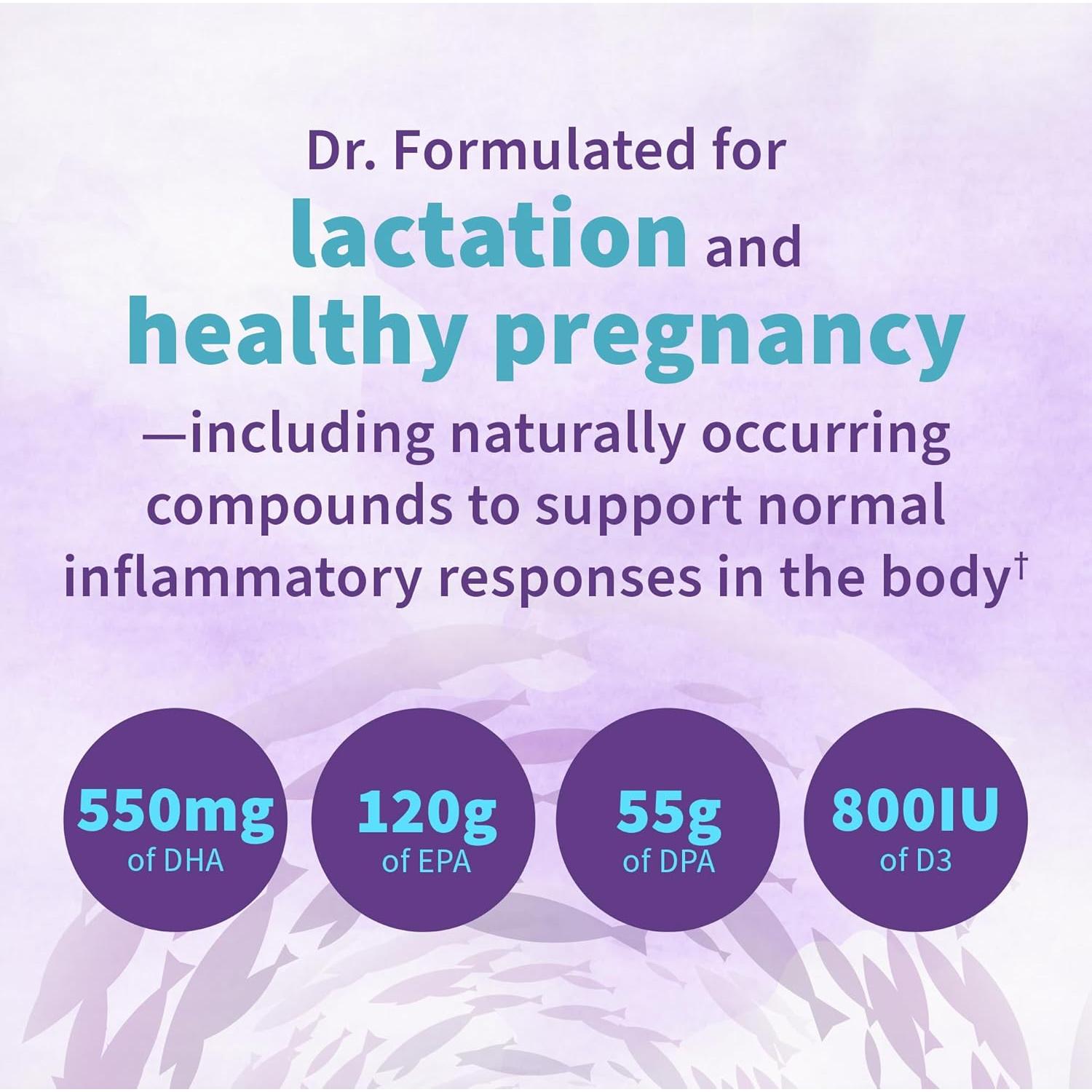 Suplemento Prenatal DHA Jardín de la Vida 500mg Omega 3