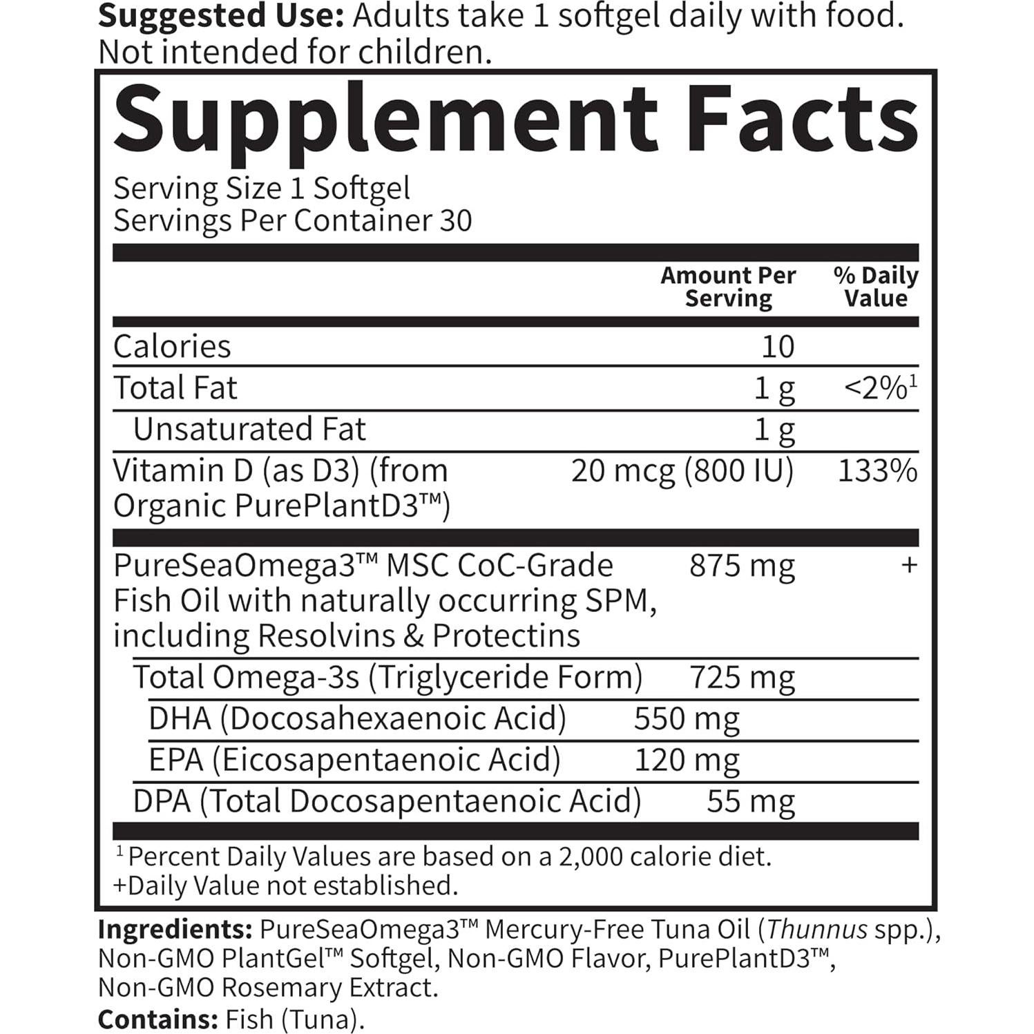 Suplemento Prenatal DHA Jardín de la Vida 500mg Omega 3