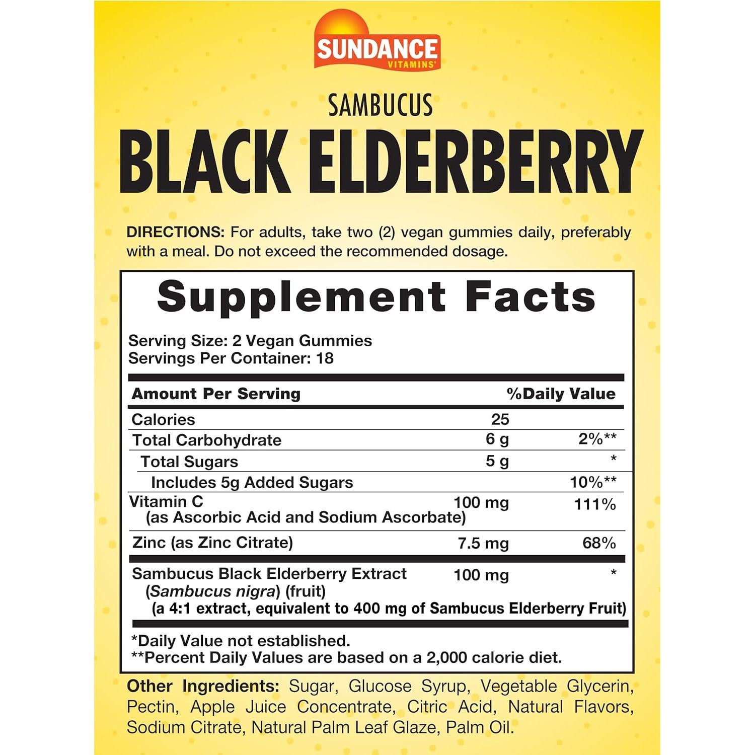 Gomitas Veganas Sundance con Zinc y Vitamina C - Sabor Baya
