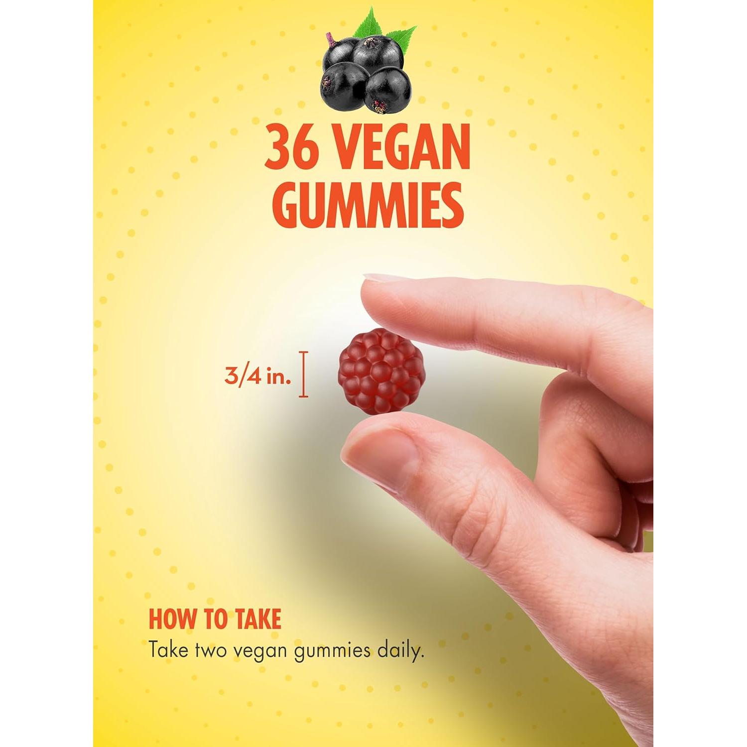 Gomitas Veganas Sundance con Zinc y Vitamina C - Sabor Baya