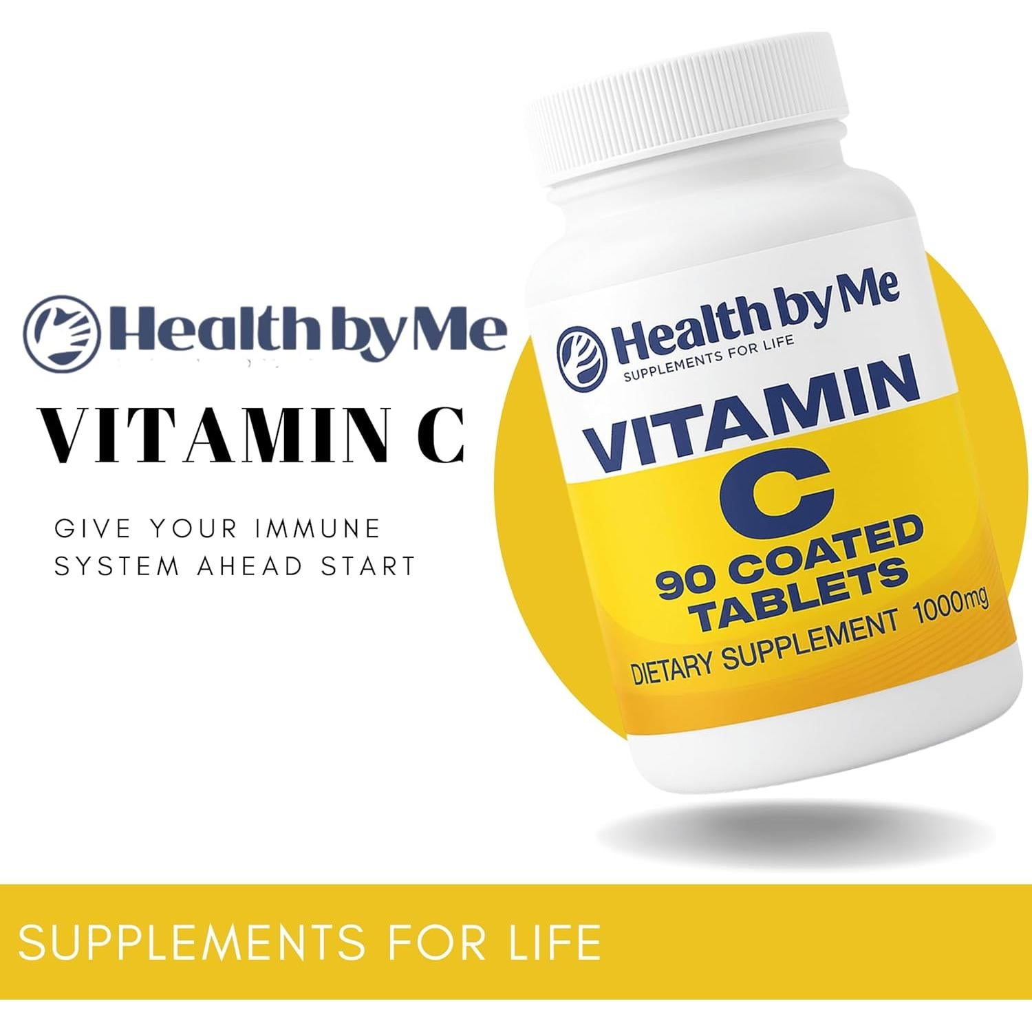 Vitamina C 1000mg Health By Me - 90 Tabletas Antioxidantes
