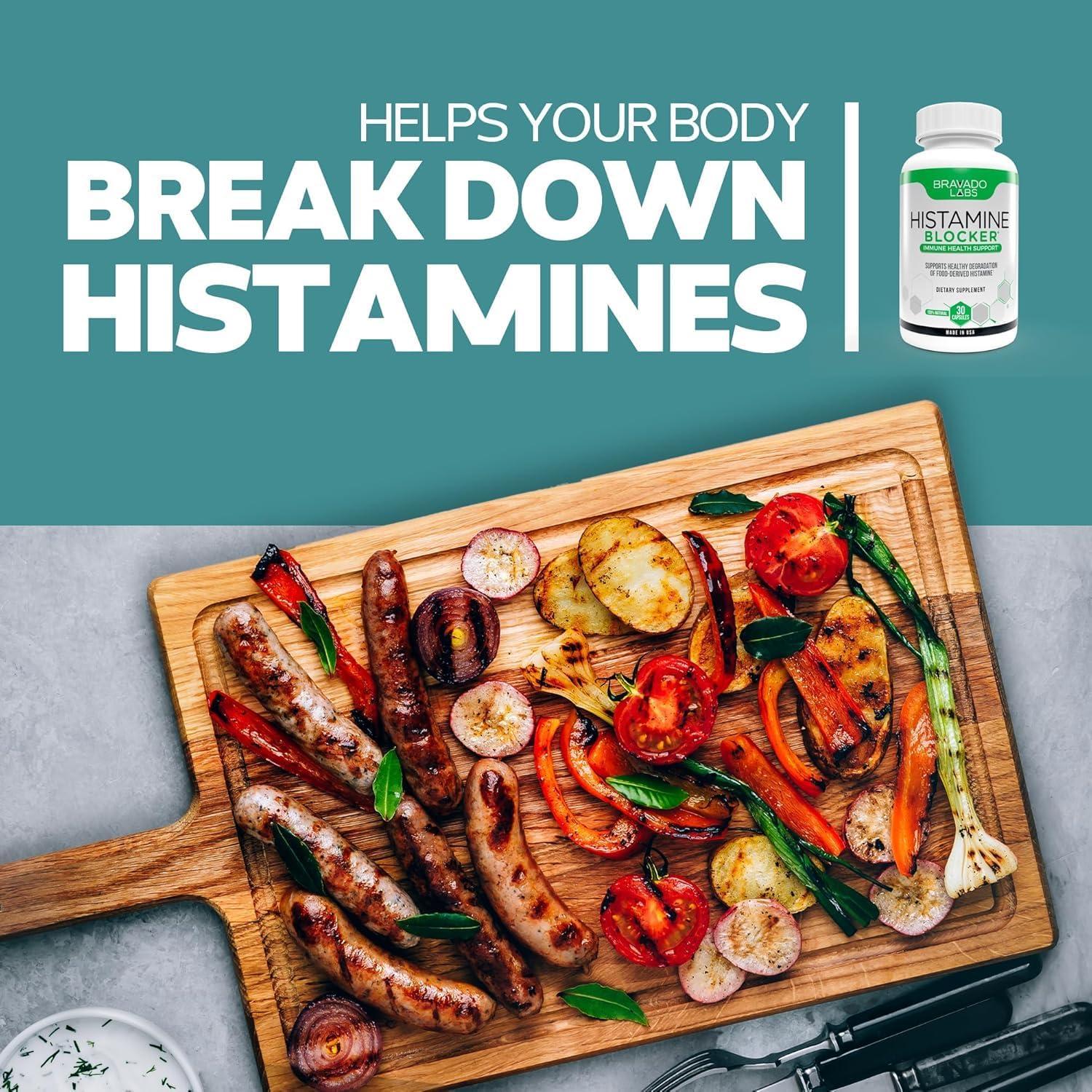 Suplemento Enzima DAO Bravado Labs 30 Cápsulas 10000 HDU