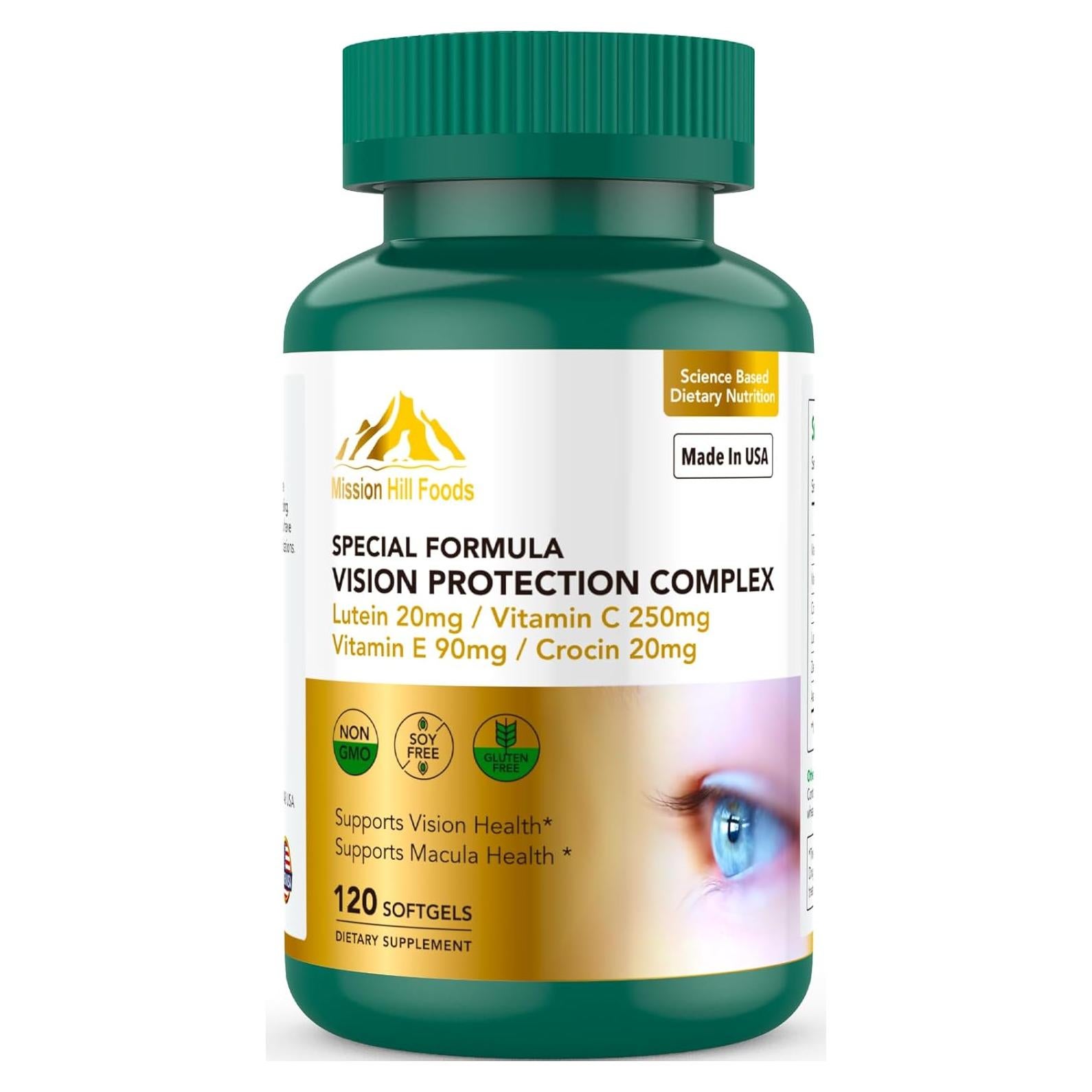 Suplemento Luteína y Zeaxantina Mission Hill 120 Gelatinas