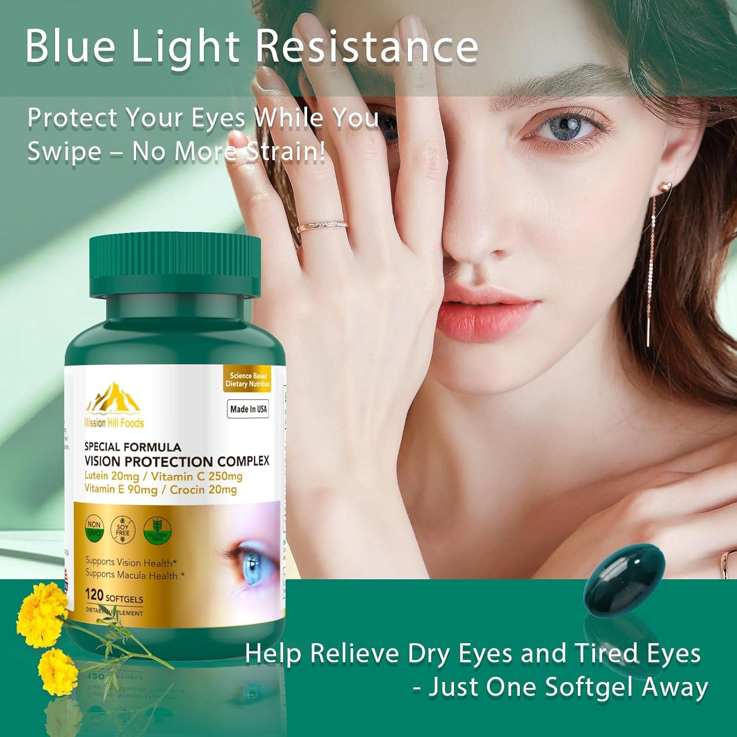 Suplemento Luteína y Zeaxantina Mission Hill 120 Gelatinas