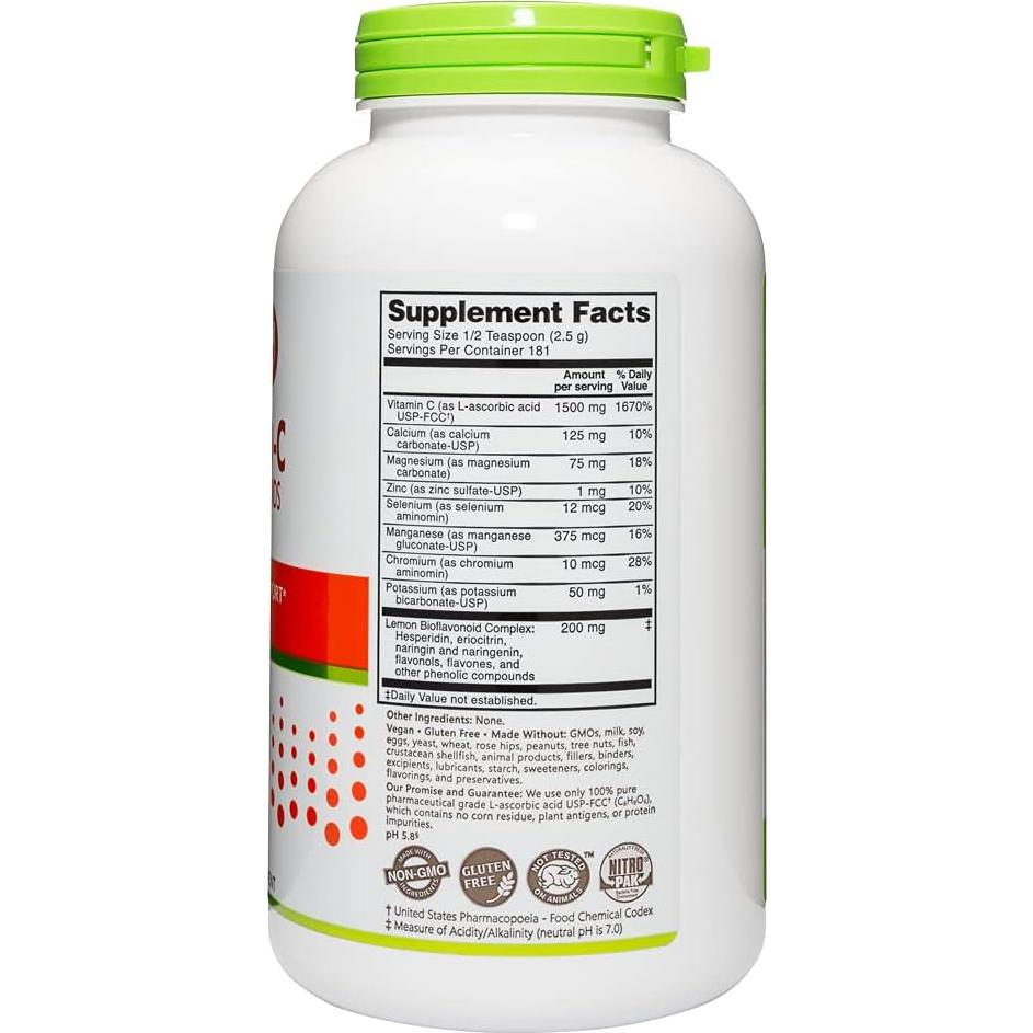 NutriBiotic Ascorbato Bio-C 0.45 kg - Polvo Efervescente Vitamina C