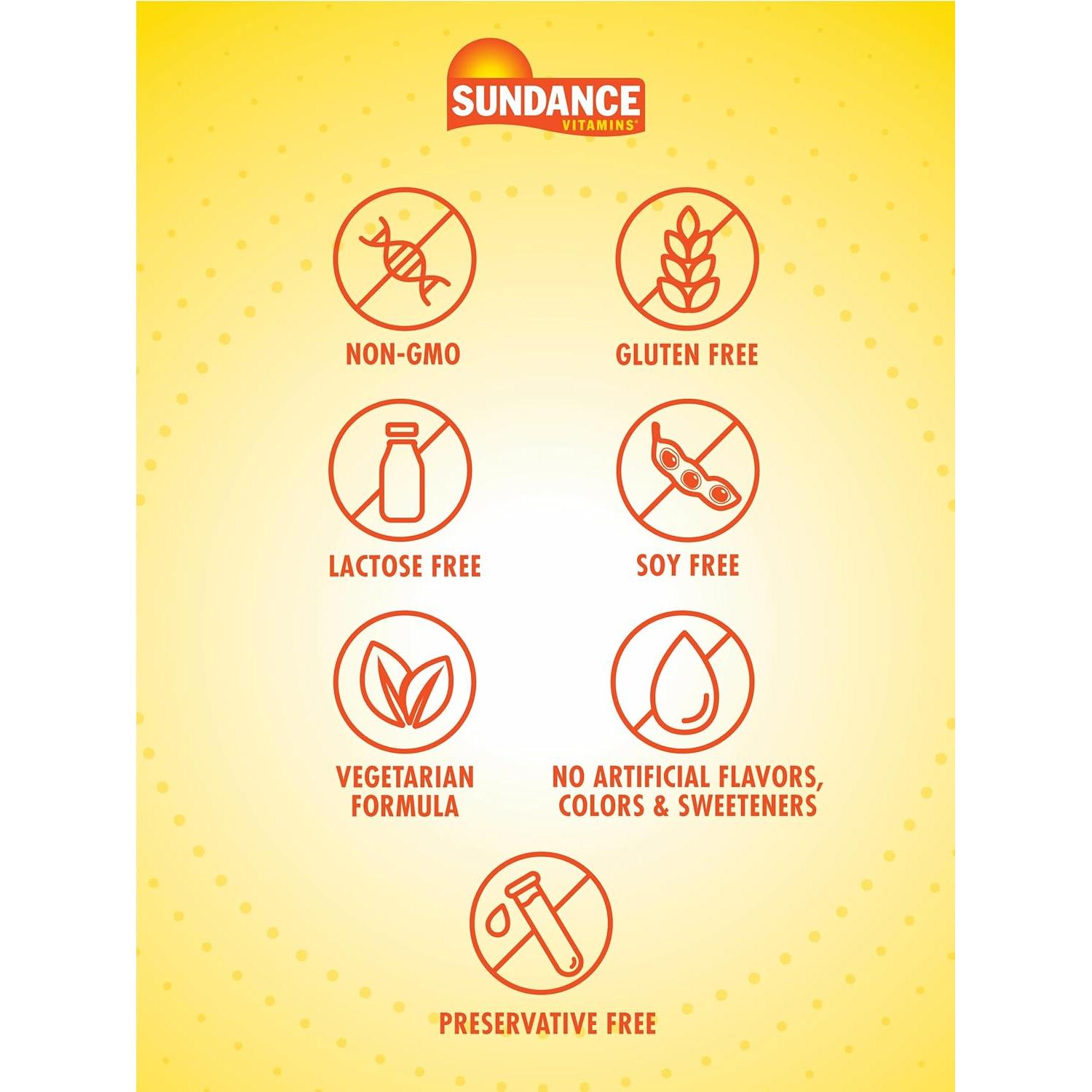 Vitamina C 500mg Sundance con Bioflavonoides y Rosa Mosqueta