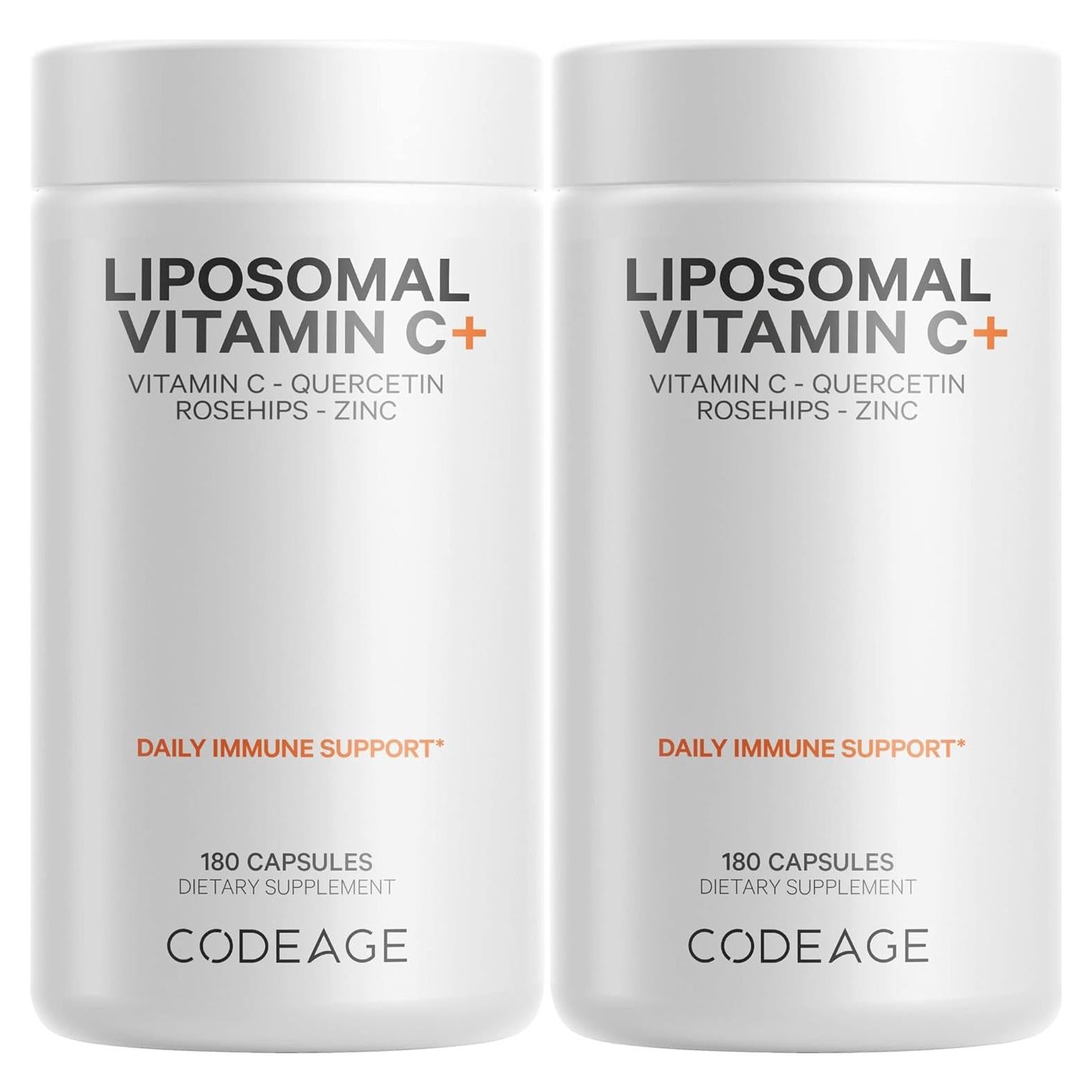 Codeage Vitamina C Liposomal 1500mg + Zinc - 2 Paquetes