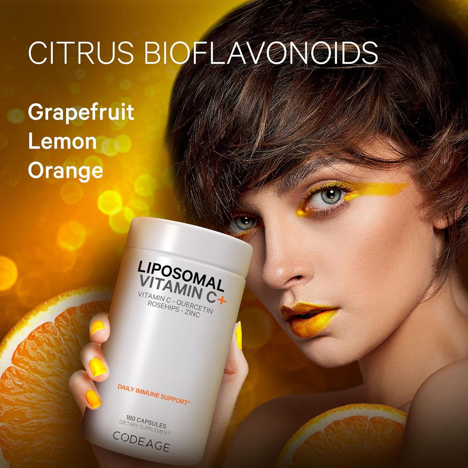 Codeage Vitamina C Liposomal 1500mg + Zinc - 2 Paquetes