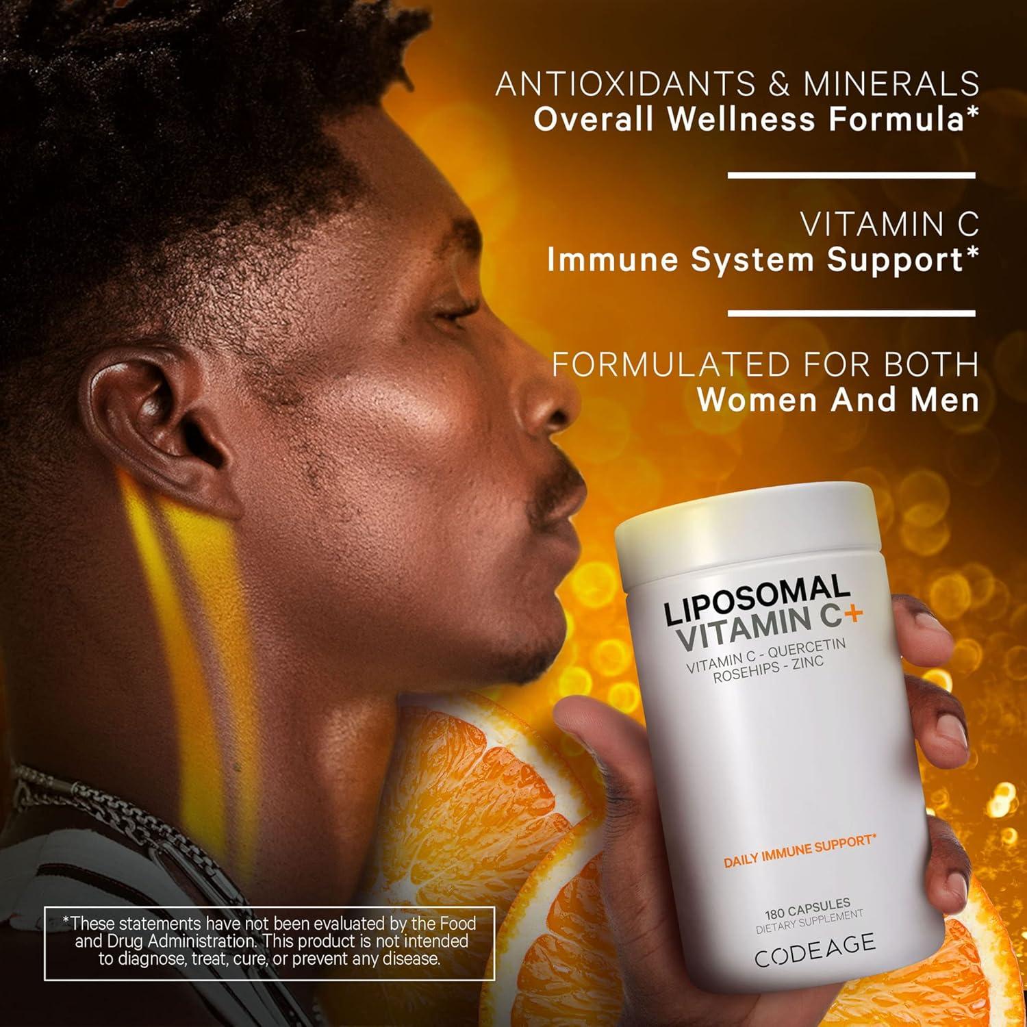 Codeage Vitamina C Liposomal 1500mg + Zinc - 2 Paquetes