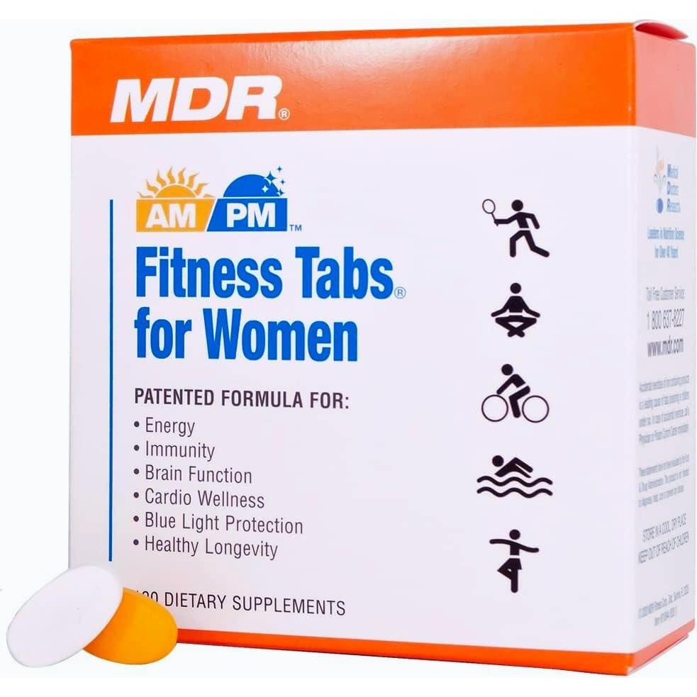 MDR Fitness Tabs Multivitamina para Mujeres AM/PM - Energía y Longevidad