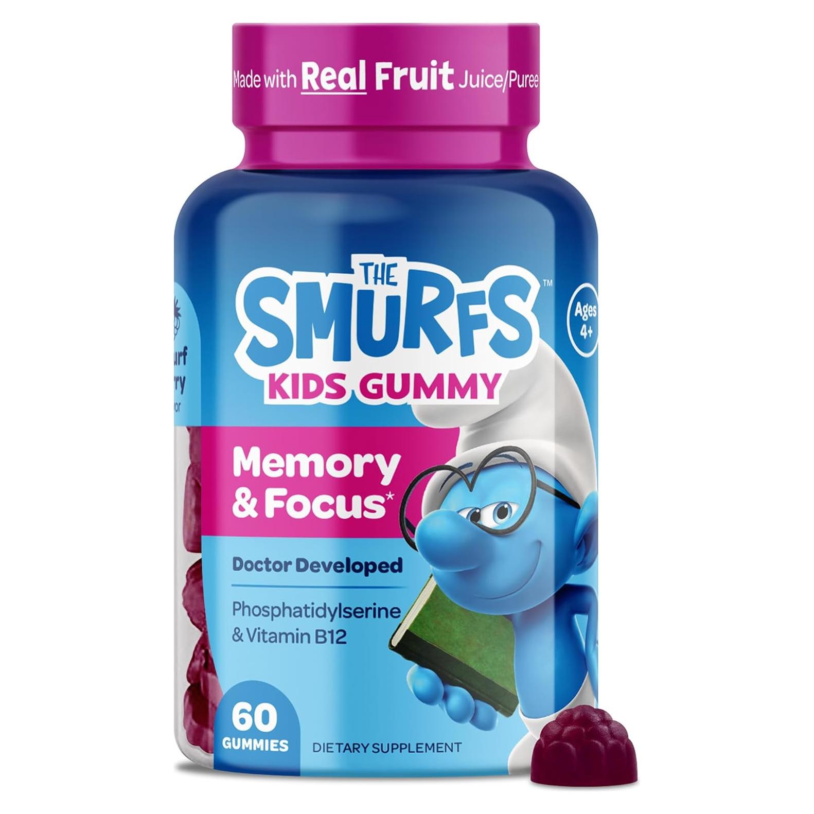 Gomitas Nootrópicas Los Pitufos 60 Unidades Vitamina B12