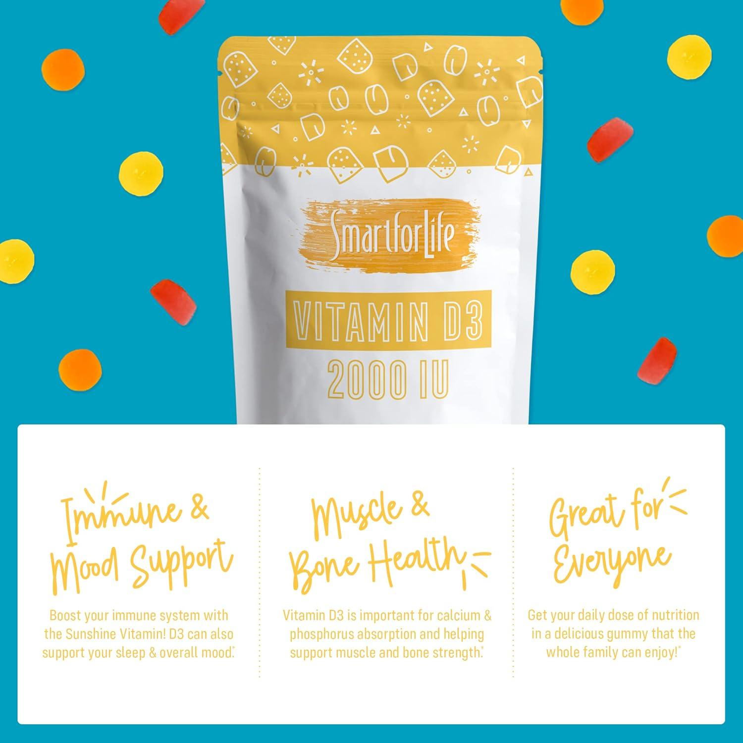 Gomitas de Vitamina D3 Smart for Life - 60 Unidades - Alta Absorción