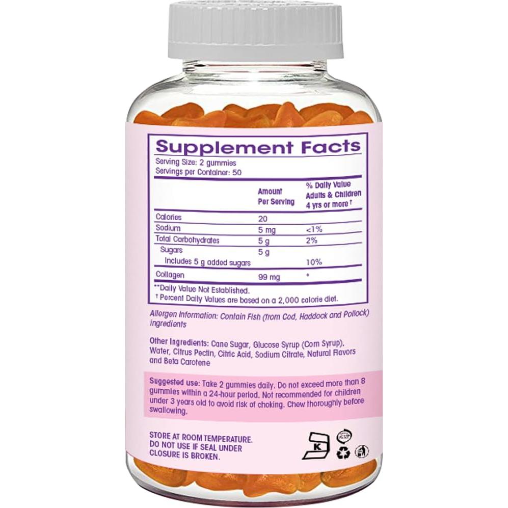 Gomitas de Colágeno Marino Flamingo - 100 Unidades - Sin Gelatina