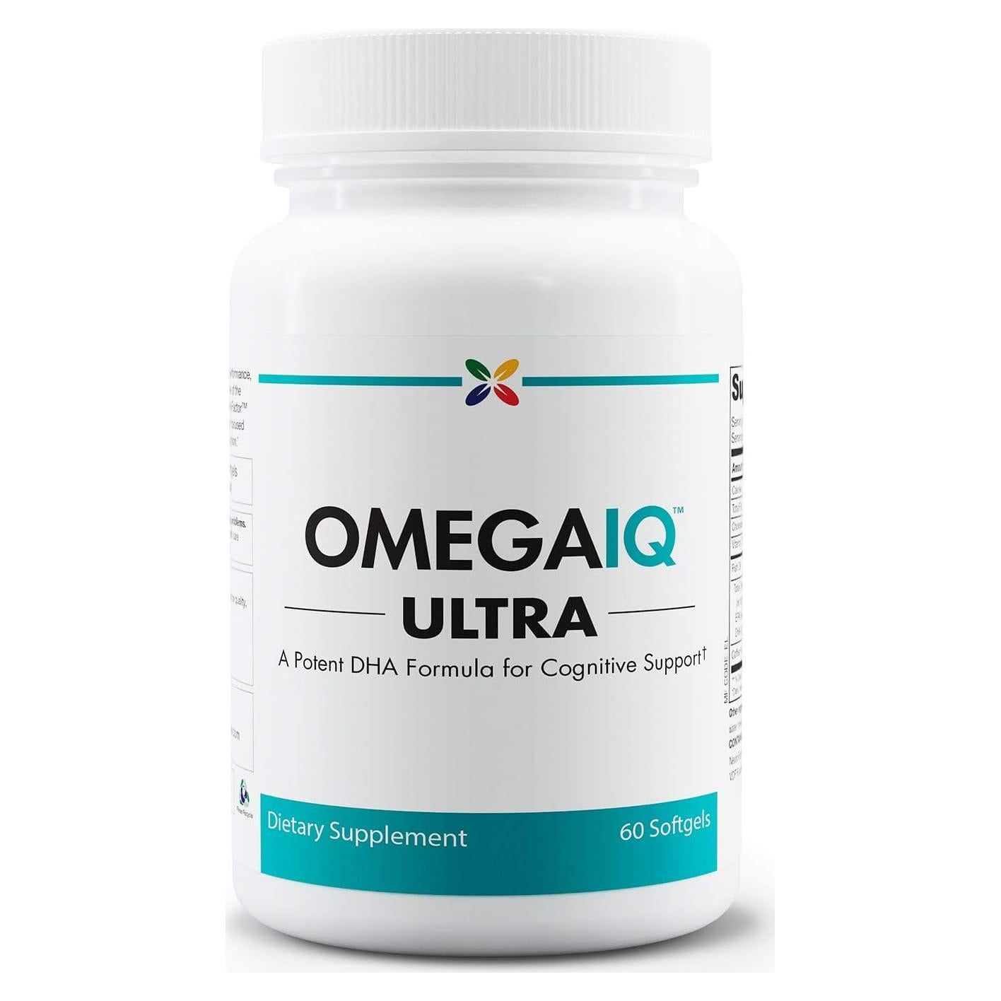 Suplemento Omega 3 DHA OmegaIQ Deja de Envejecer 60 Gelatinas