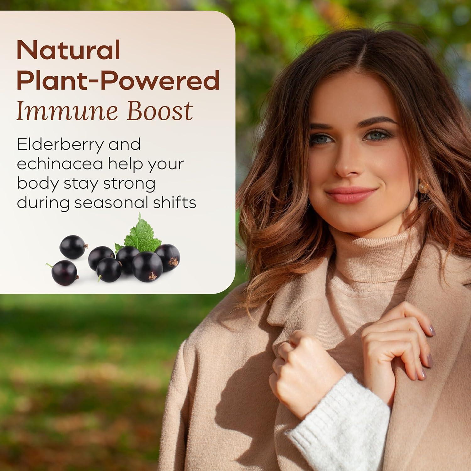 Liposomal Vitamin C Liquid with Elderberry, Echinacea, Zinc and Vitamin D - Immune and Antioxidant Support - Orange Crème Flavor - Made in USA - 30 Pump Servings