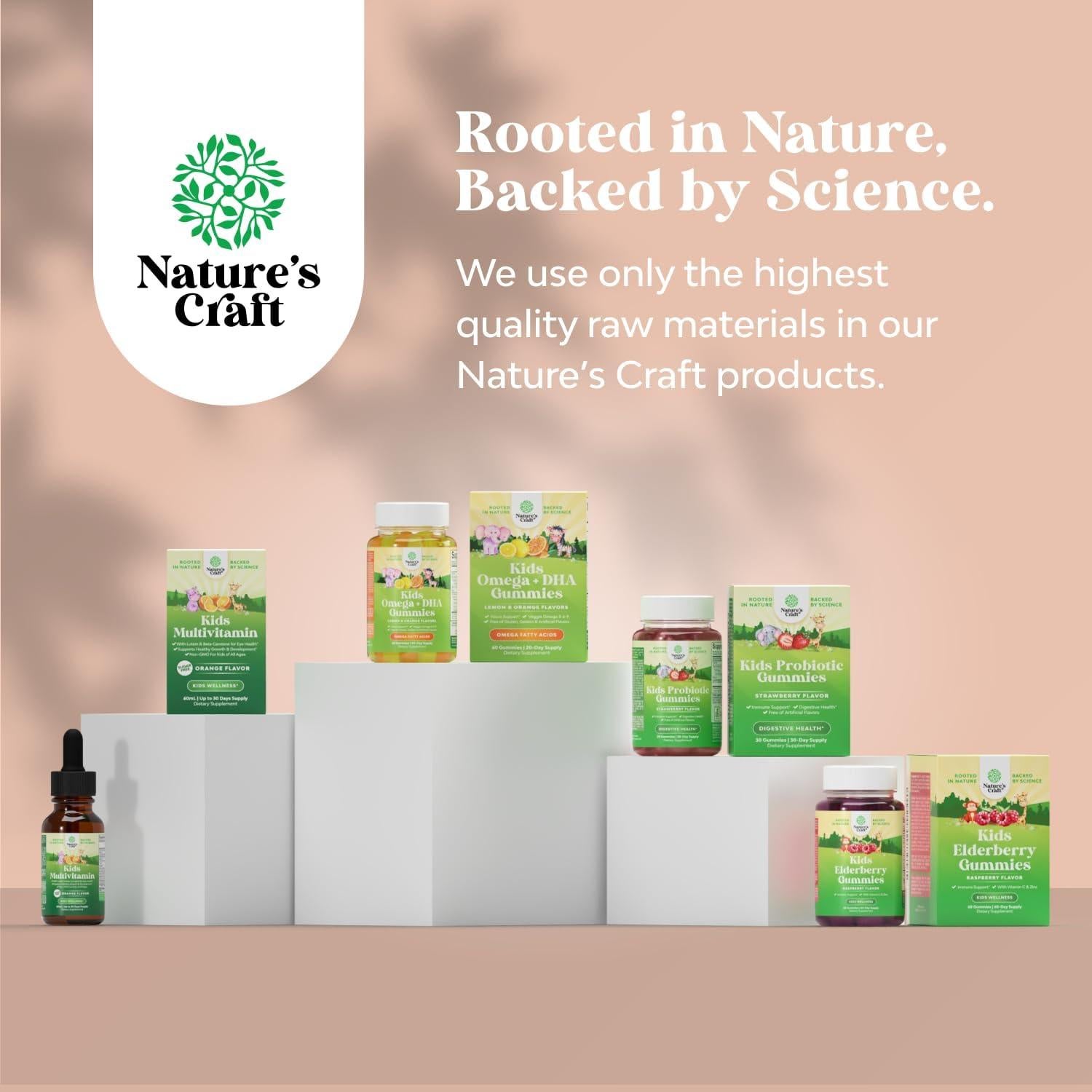 Gomitas de Vitamina D3 Masticables Natures Craft 60 Unidades