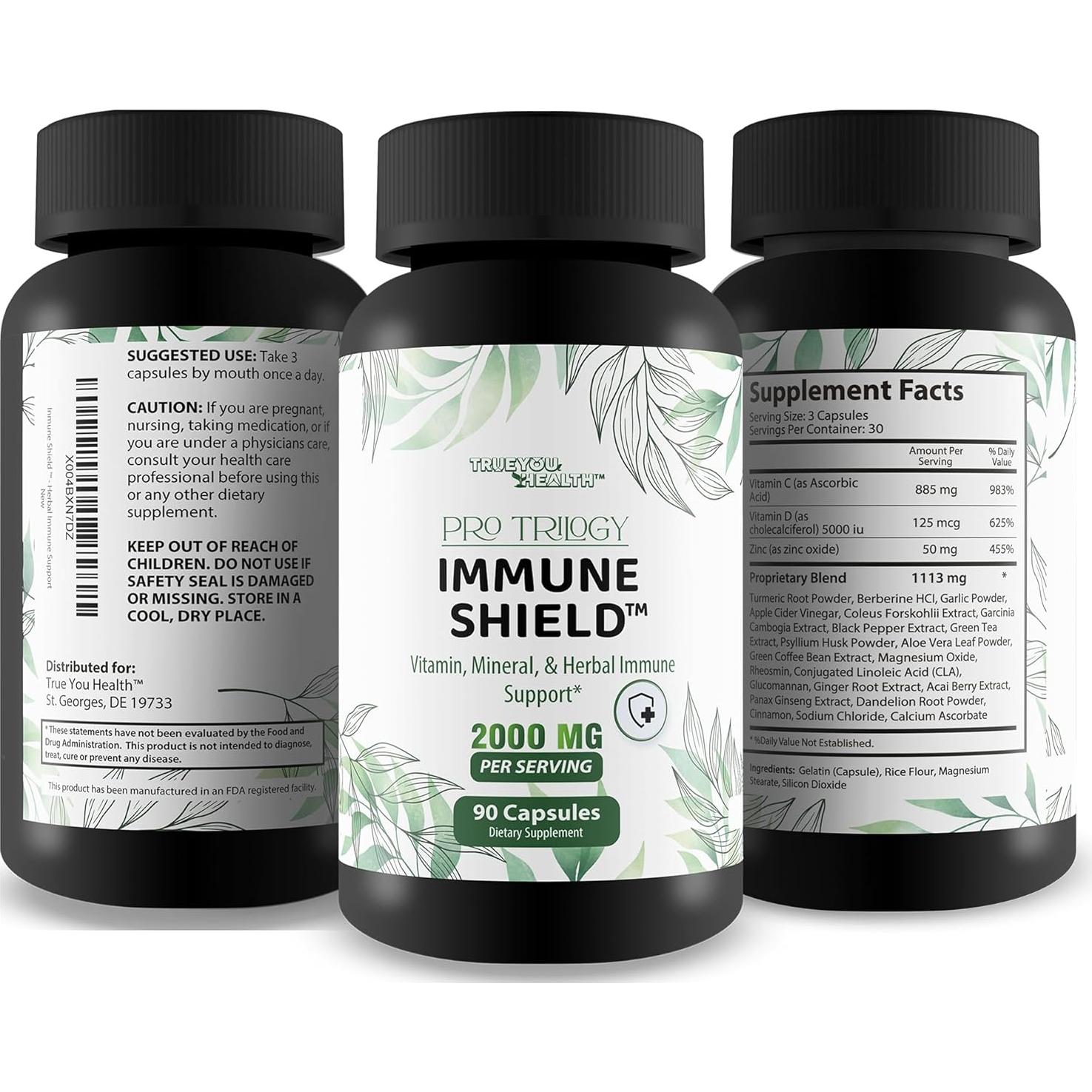 Cápsulas Inmunológicas Pro Trilogy Immune Shield 60 Unidades