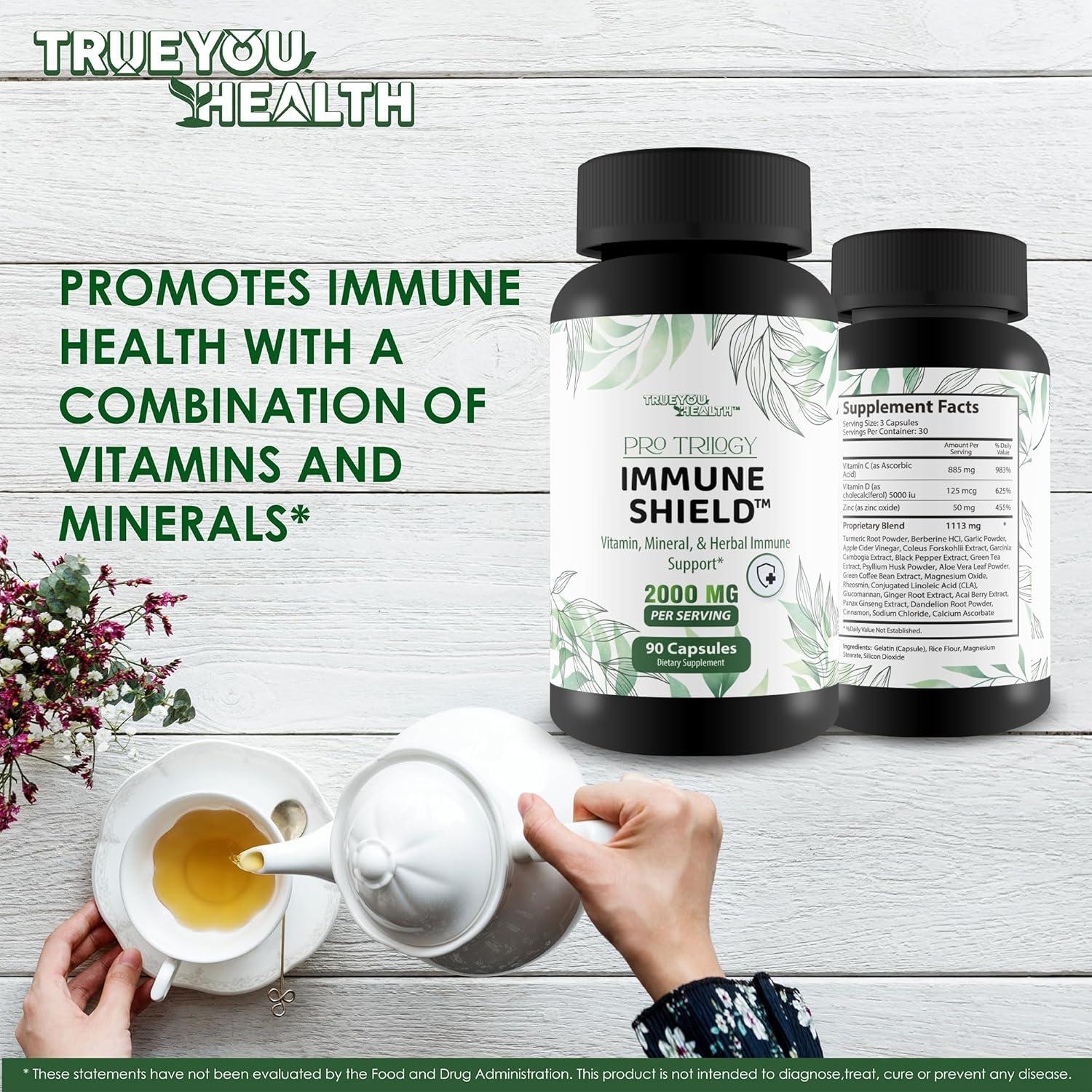 Cápsulas Inmunológicas Pro Trilogy Immune Shield 60 Unidades