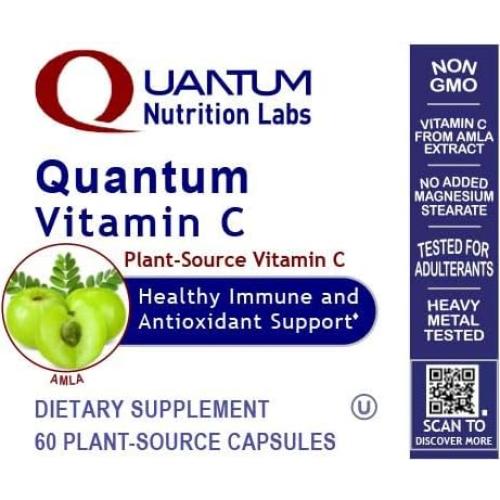 Vitamina C Orgánica Quantum Nutrition Labs - 60 Cápsulas Veganas