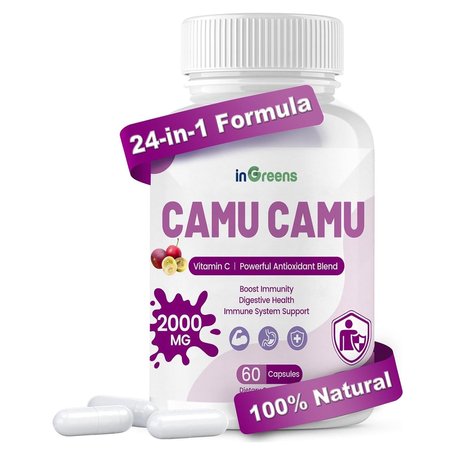Cápsulas de Camu Camu Orgánico 2000mg NEWLIFE ORGIN - 60 Unidades