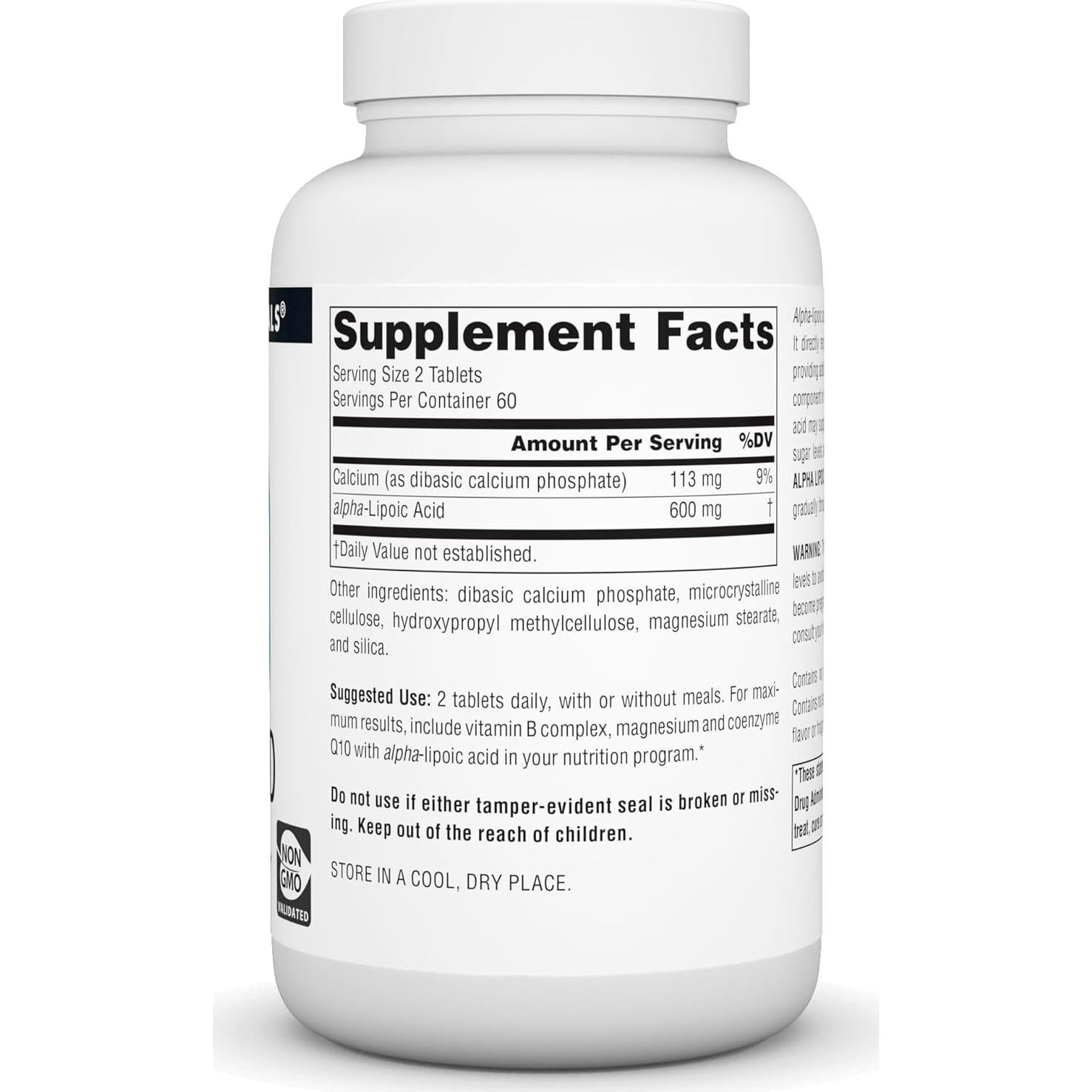 Ácido Alfa Lipoico Source Naturals 120 Tabletas Antioxidante