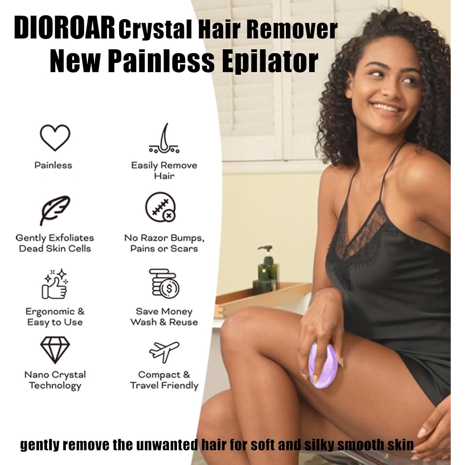 Borrador de Cabello DIOROAR Rosa Claro 2 en 1 Exfoliante