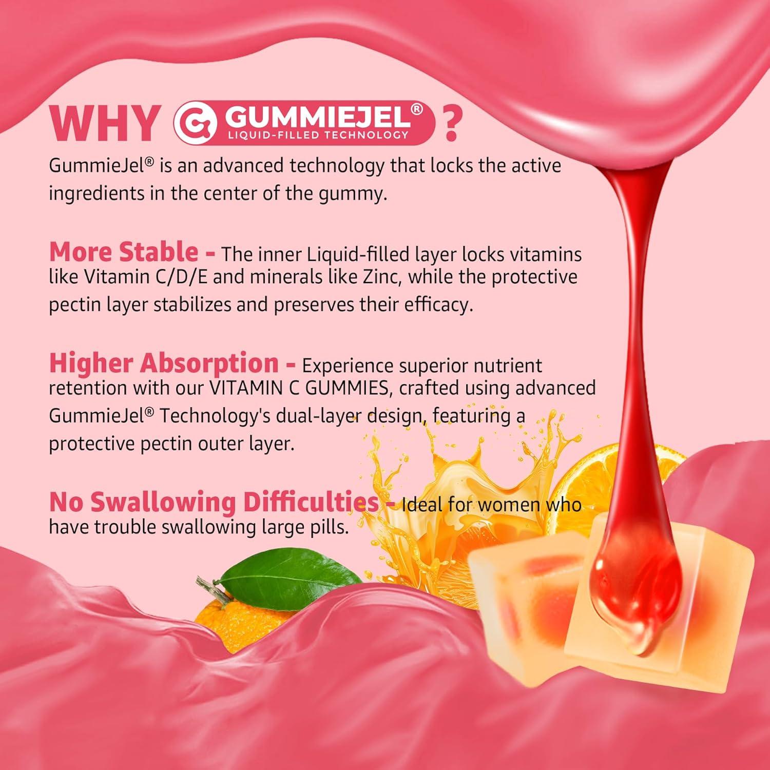 Gomitas Liposomales Vitamina C 1000mg D3 5000UI Zinc 60u